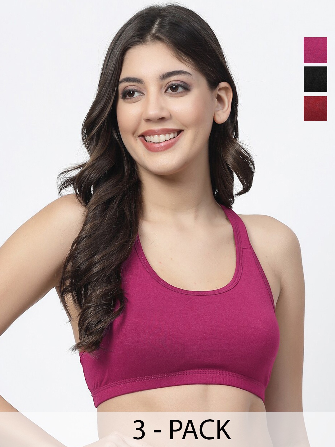 Docare Pack Of 3 Full Coverage Super Support Medium Support All Day Comfort Workout Bras, Pink
Docare Pack Of 3 Full Coverage Super Support Medium Support All Day Comfort Workout Bras, Pink