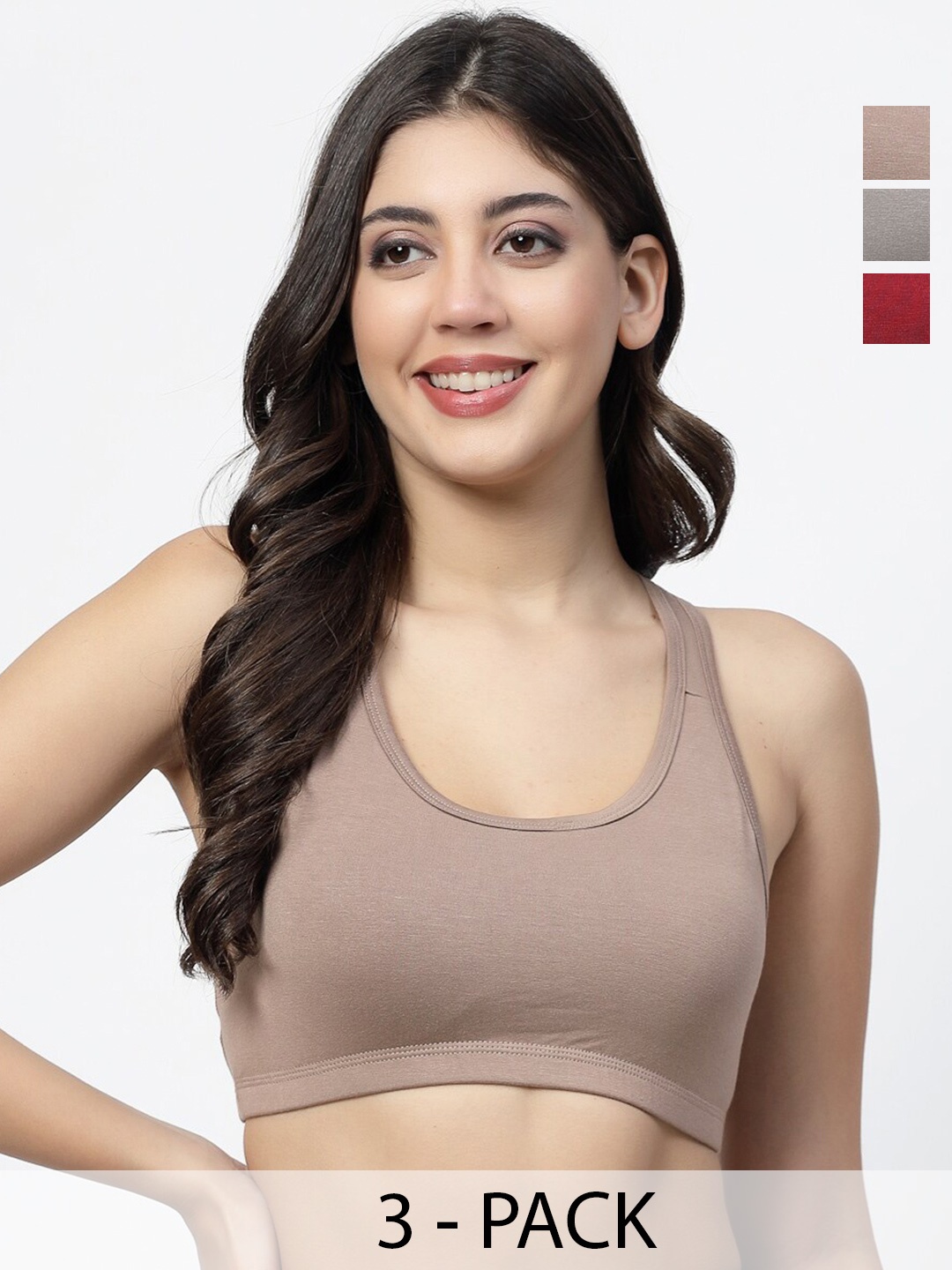 Docare Pack Of 3 Full Coverage Super Support Medium Support All Day Comfort Workout Bras, Brown
Docare Pack Of 3 Full Coverage Super Support Medium Support All Day Comfort Workout Bras, Brown