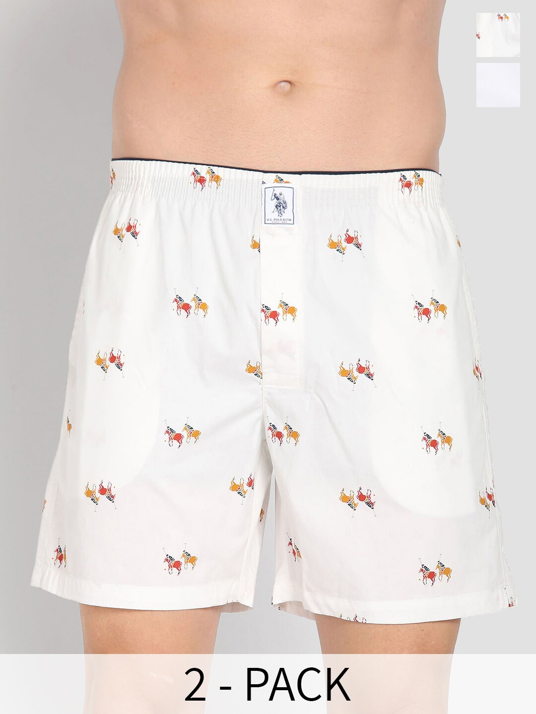 U.S. Polo Assn. Men Pack Of 2 Conversational Printed Cotton Boxers 10248087-1-26077946, White
U.S. Polo Assn. Men Pack Of 2 Conversational Printed Cotton Boxers 10248087-1-26077946, White