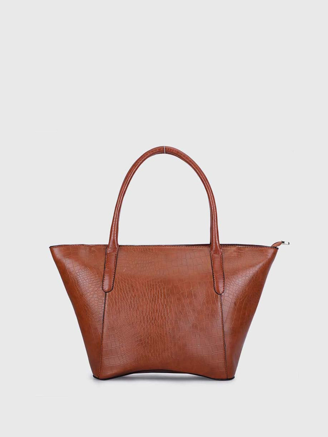 LA ELLORE Textured Leather Structured Tote Bag, Tan
LA ELLORE Textured Leather Structured Tote Bag, Tan