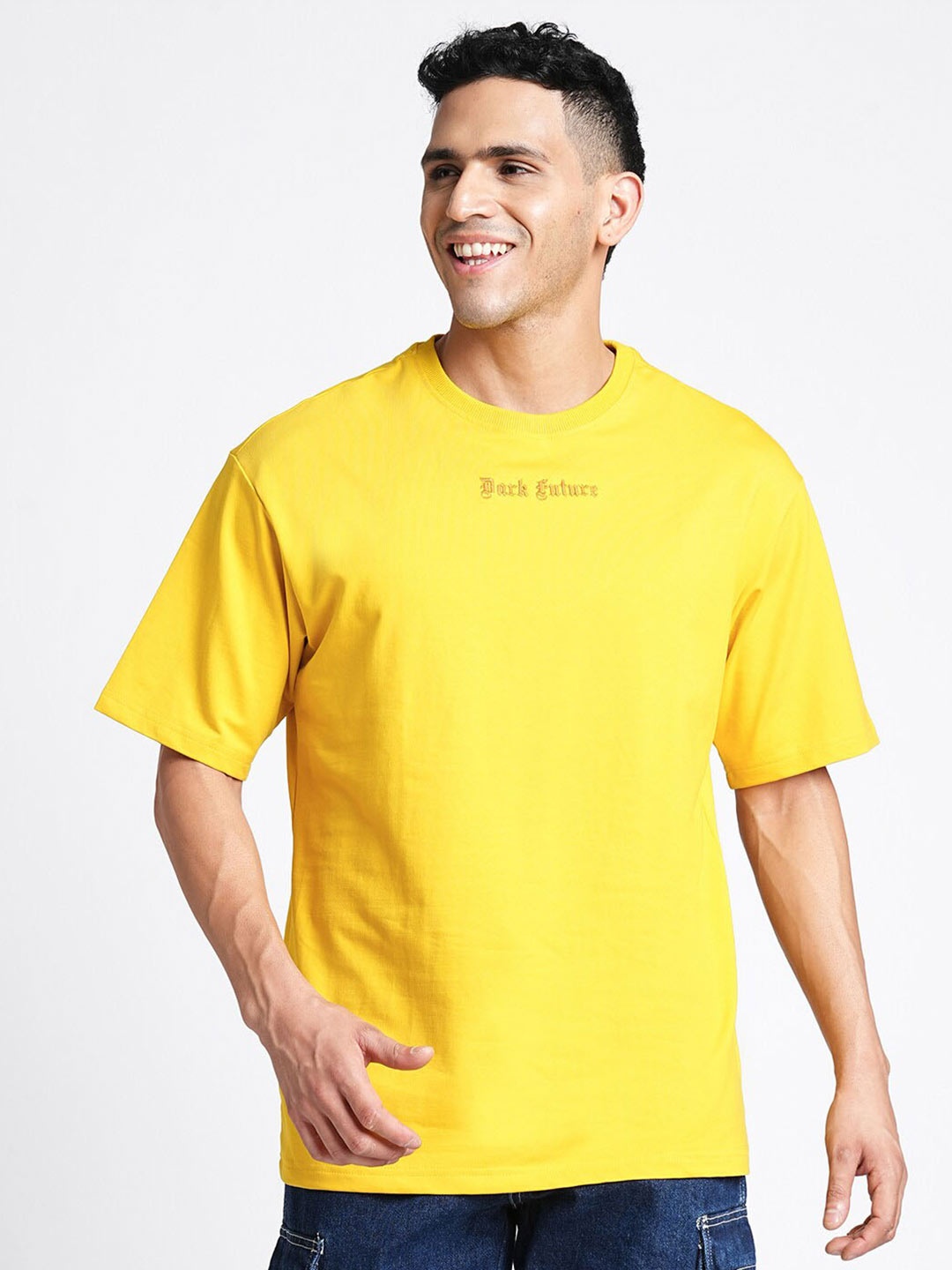 Blue Buddha Typography Printed Round Neck Short Sleeves Cotton Oversized T-shirt, Yellow
Blue Buddha Typography Printed Round Neck Short Sleeves Cotton Oversized T-shirt, Yellow