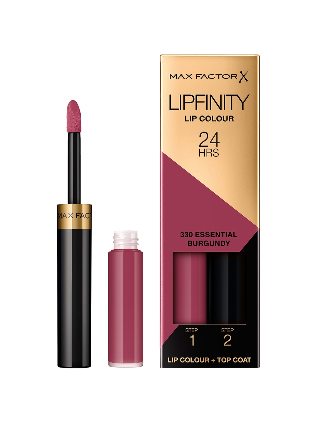 Max Factor Lipfinity Long-Lasting Lip Colour 2.3ml & Top Coat 1.9g- Essential Burgundy 330
Max Factor Lipfinity Long-Lasting Lip Colour 2.3ml & Top Coat 1.9g- Essential Burgundy 330