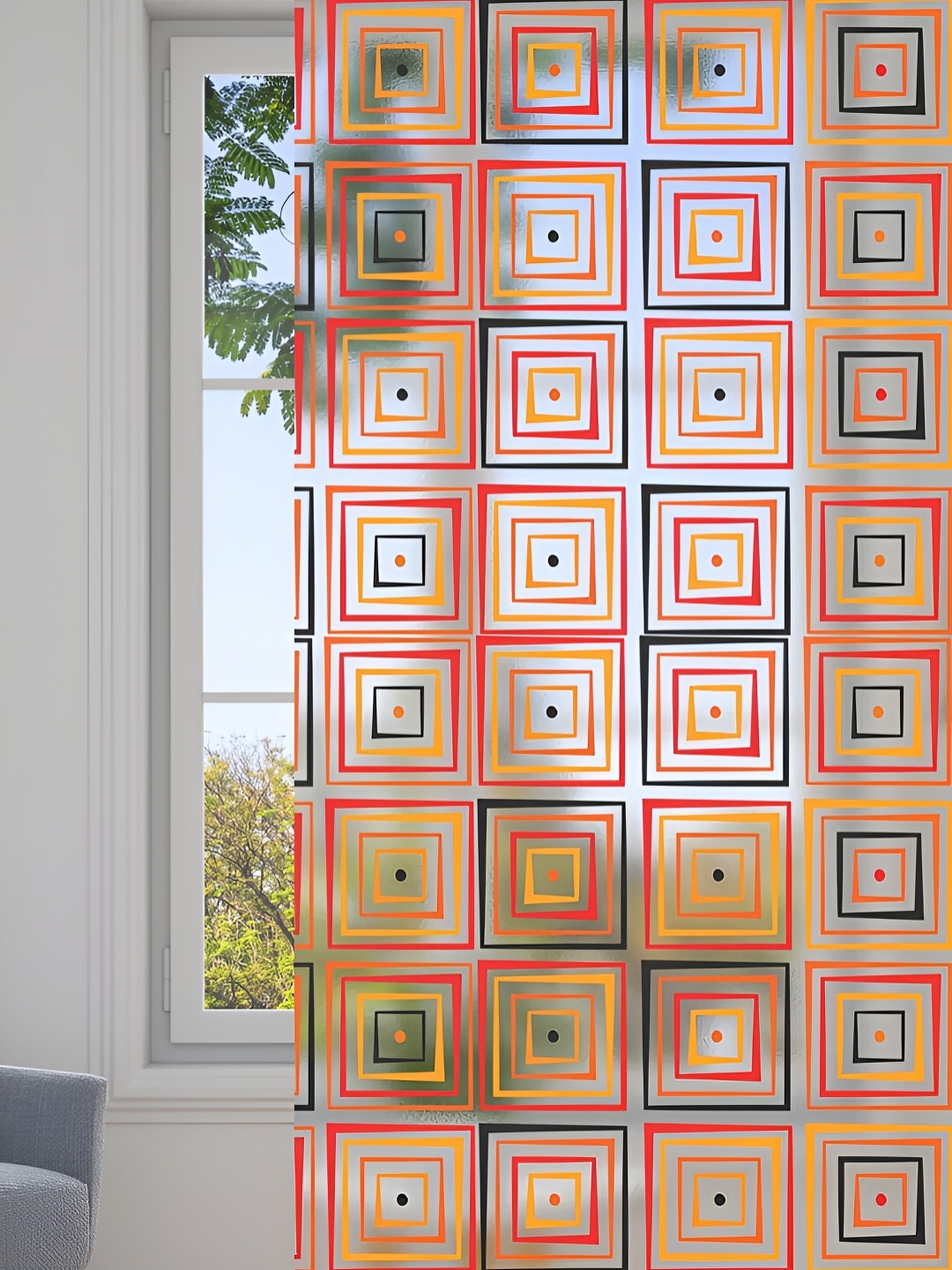 CVANU Transparent & Red Geometric Printed Self-Adhesive Window Film Wall Sticker
CVANU Transparent & Red Geometric Printed Self-Adhesive Window Film Wall Sticker