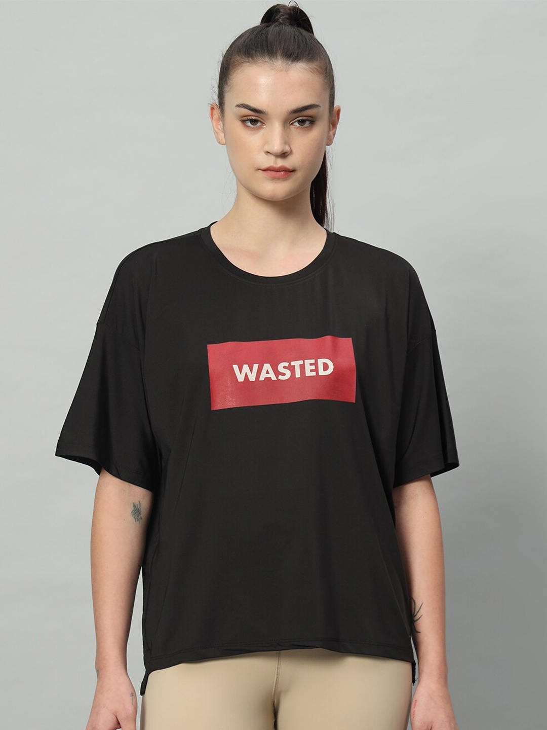 MKH Typography Printed Dri-FIT Relaxed Fit Drop-Shoulder Sleeves T-shirt, Black
MKH Typography Printed Dri-FIT Relaxed Fit Drop-Shoulder Sleeves T-shirt, Black