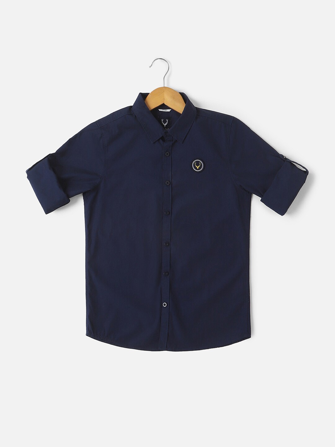 Allen Solly Junior Boys Slim Fit Spread Collar Long Roll Up Sleeves Casual Shirt, Navy blue
Allen Solly Junior Boys Slim Fit Spread Collar Long Roll Up Sleeves Casual Shirt, Navy blue