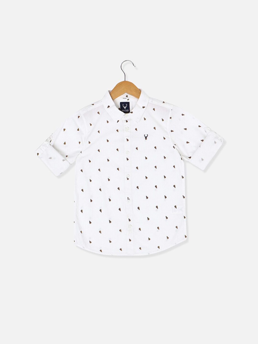Allen Solly Junior Boys Slim Fit Geometric Printed Long Roll Up Sleeves Casual Shirt, White
Allen Solly Junior Boys Slim Fit Geometric Printed Long Roll Up Sleeves Casual Shirt, White