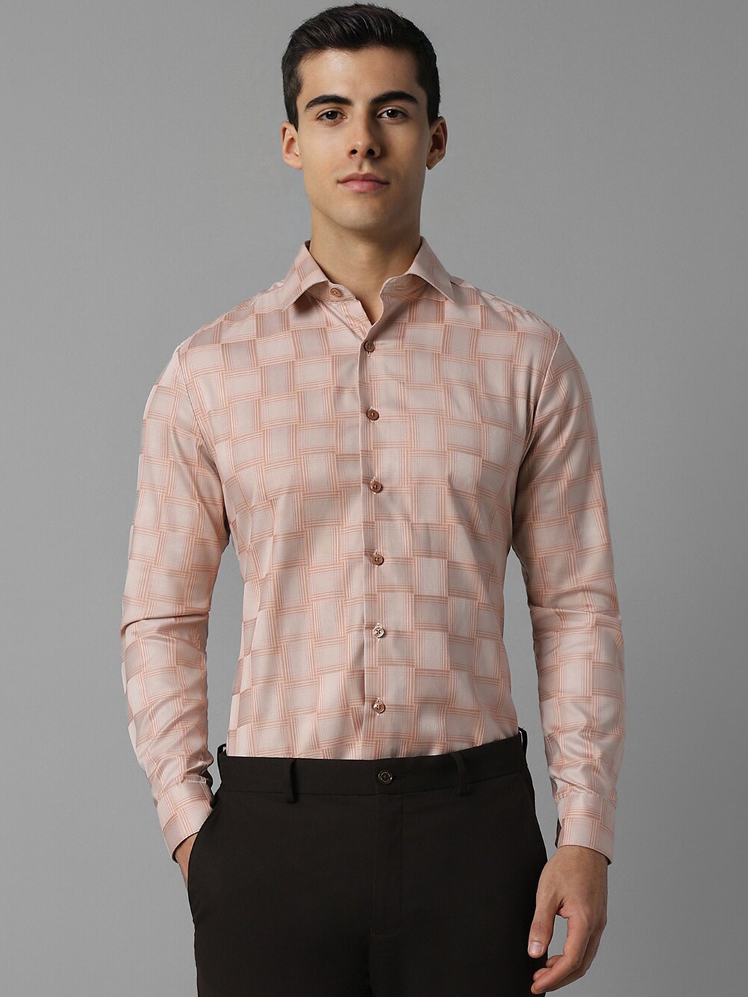 Louis Philippe Slim Fit Geometric Printed Spread Collar Pure Cotton Formal Shirt, Pink
Louis Philippe Slim Fit Geometric Printed Spread Collar Pure Cotton Formal Shirt, Pink