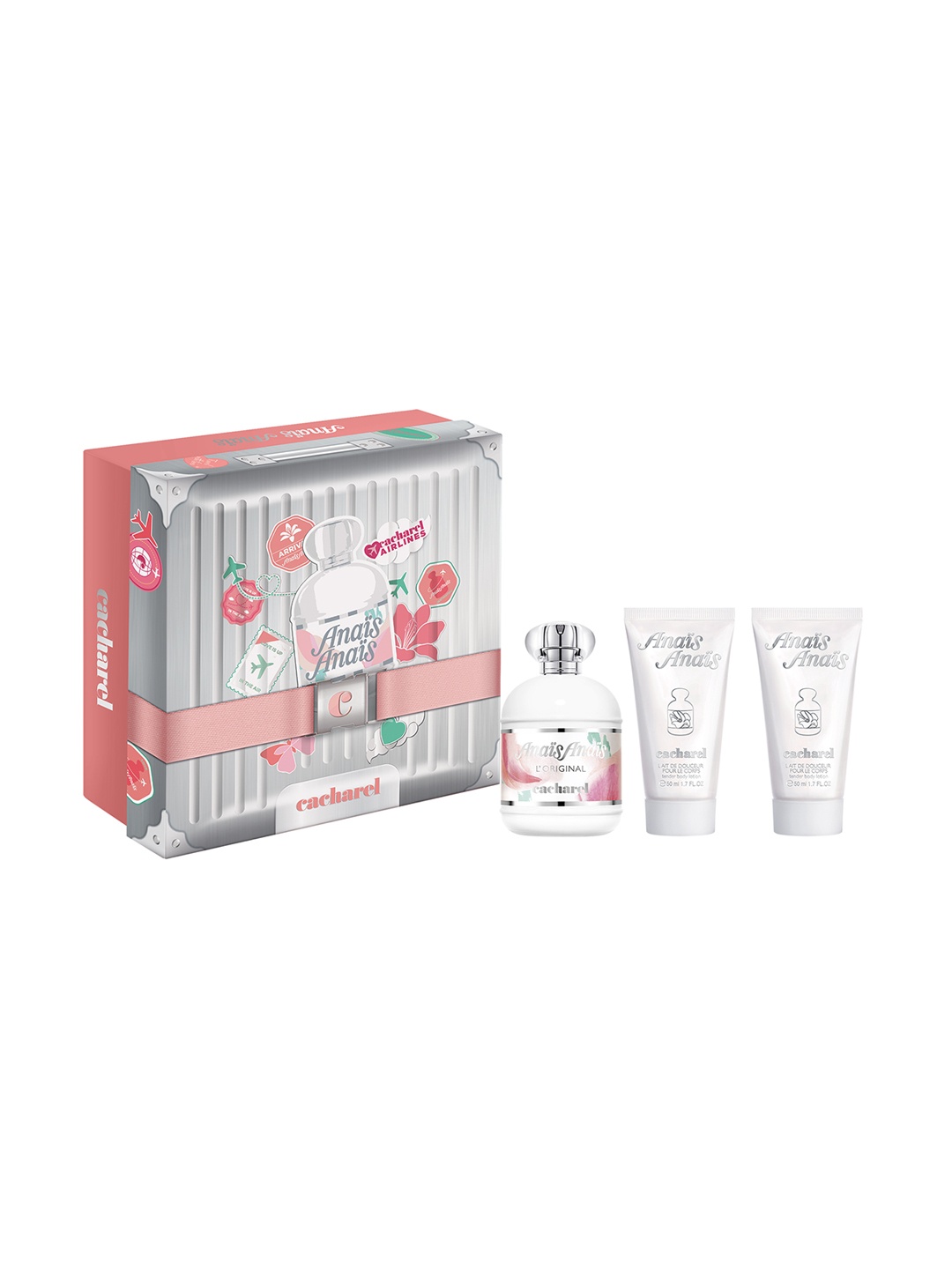 CACHAREL Anais Anais Eau De Toilette 100ml & 2Pcs Tender Body Lotion - 50ml Each, White
CACHAREL Anais Anais Eau De Toilette 100ml & 2Pcs Tender Body Lotion - 50ml Each, White