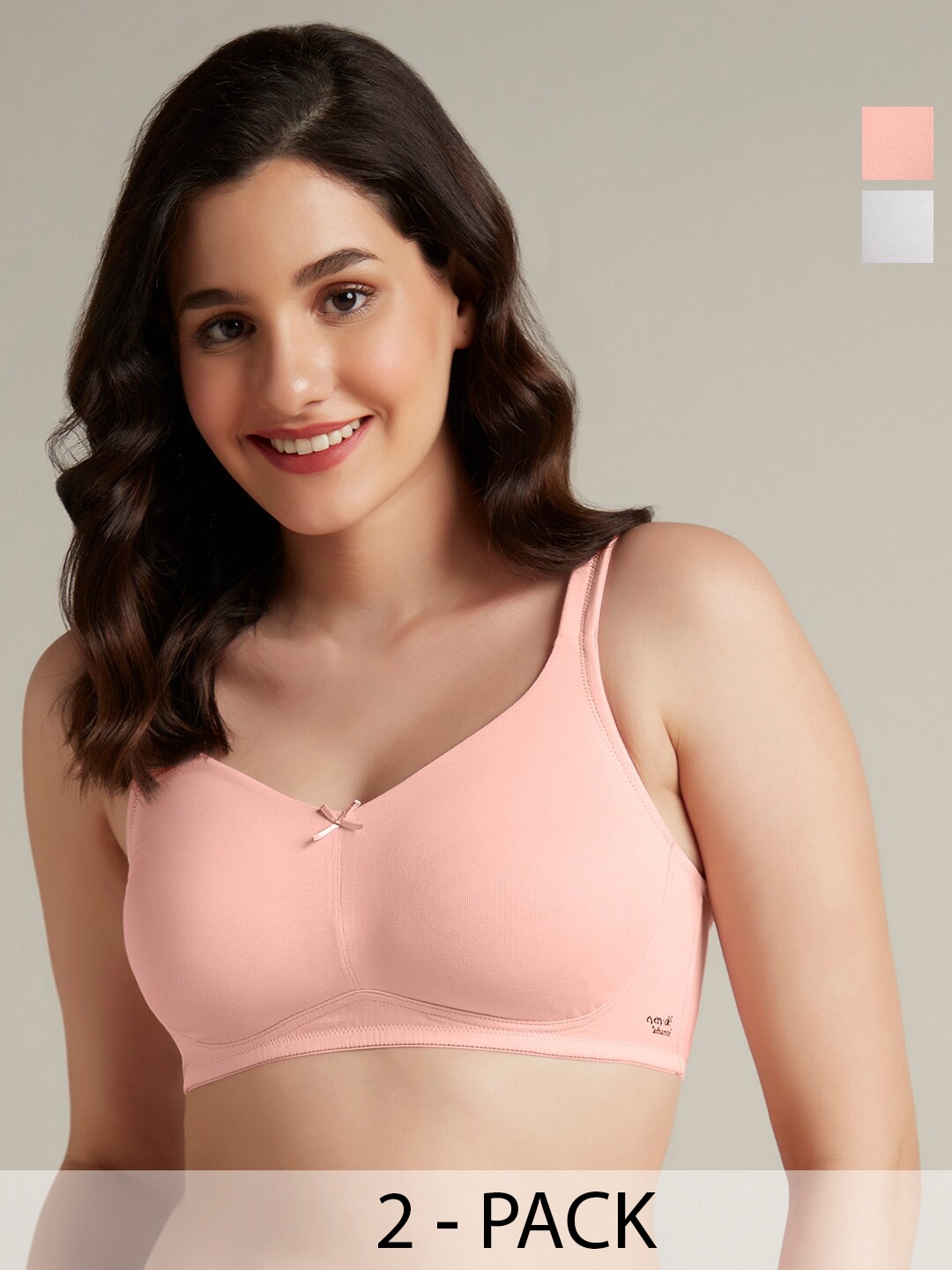 Amante Pack Of 2 Full Coverage Non Padded Cotton Everyday Bras With All Day Comfort, Pink
Amante Pack Of 2 Full Coverage Non Padded Cotton Everyday Bras With All Day Comfort, Pink