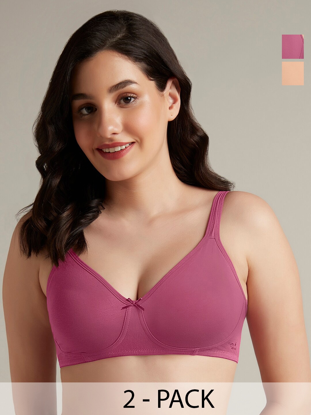 Amante Pack Of 2 Full Coverage Super Support All Day Comfort Cotton Everyday Bras, Nude
Amante Pack Of 2 Full Coverage Super Support All Day Comfort Cotton Everyday Bras, Nude