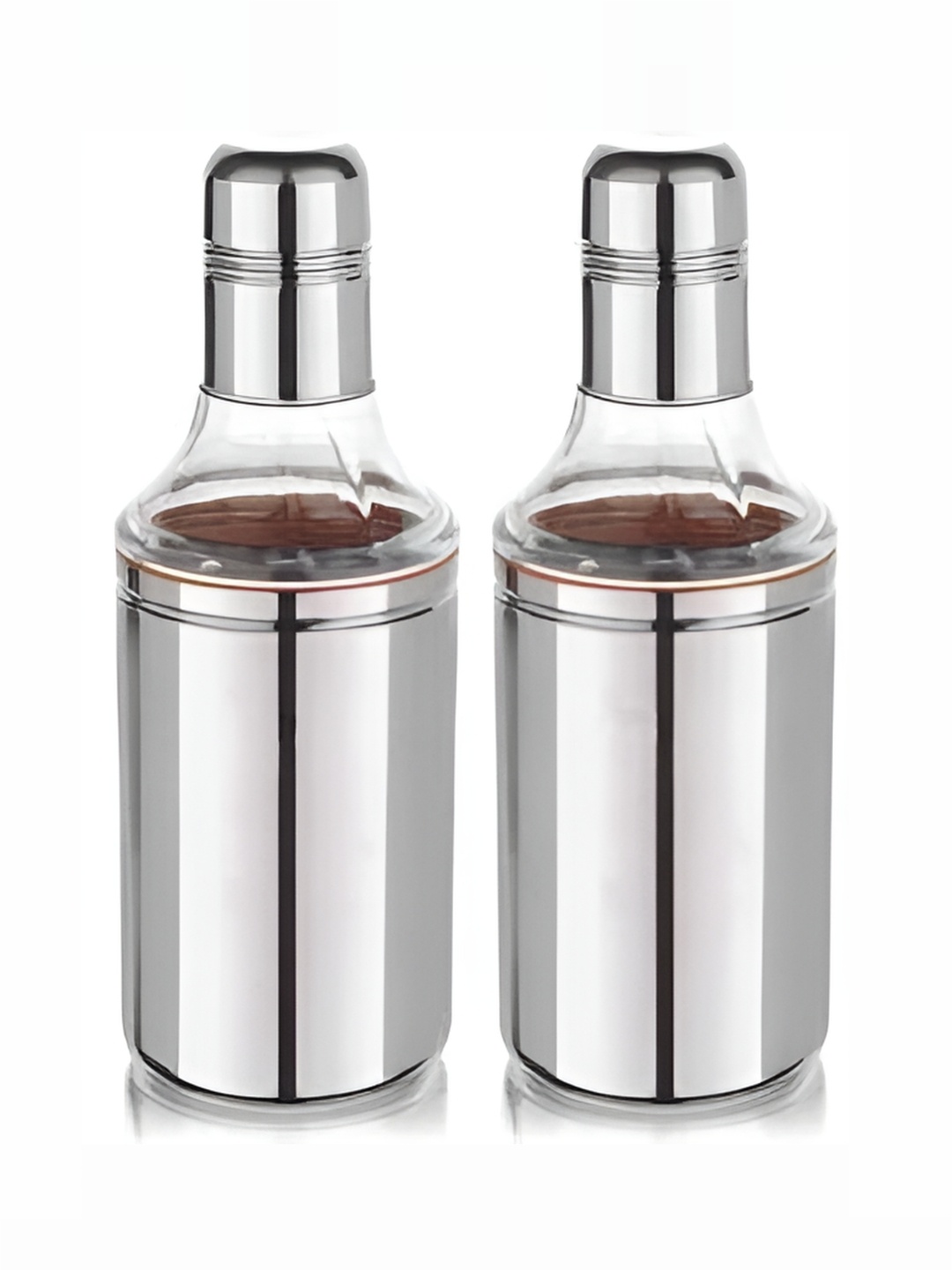 STEEPLE Silver-Toned 2 Pieces Stainless Steel Dishwasher Safe Oil Dispensers 1L Each
STEEPLE Silver-Toned 2 Pieces Stainless Steel Dishwasher Safe Oil Dispensers 1L Each