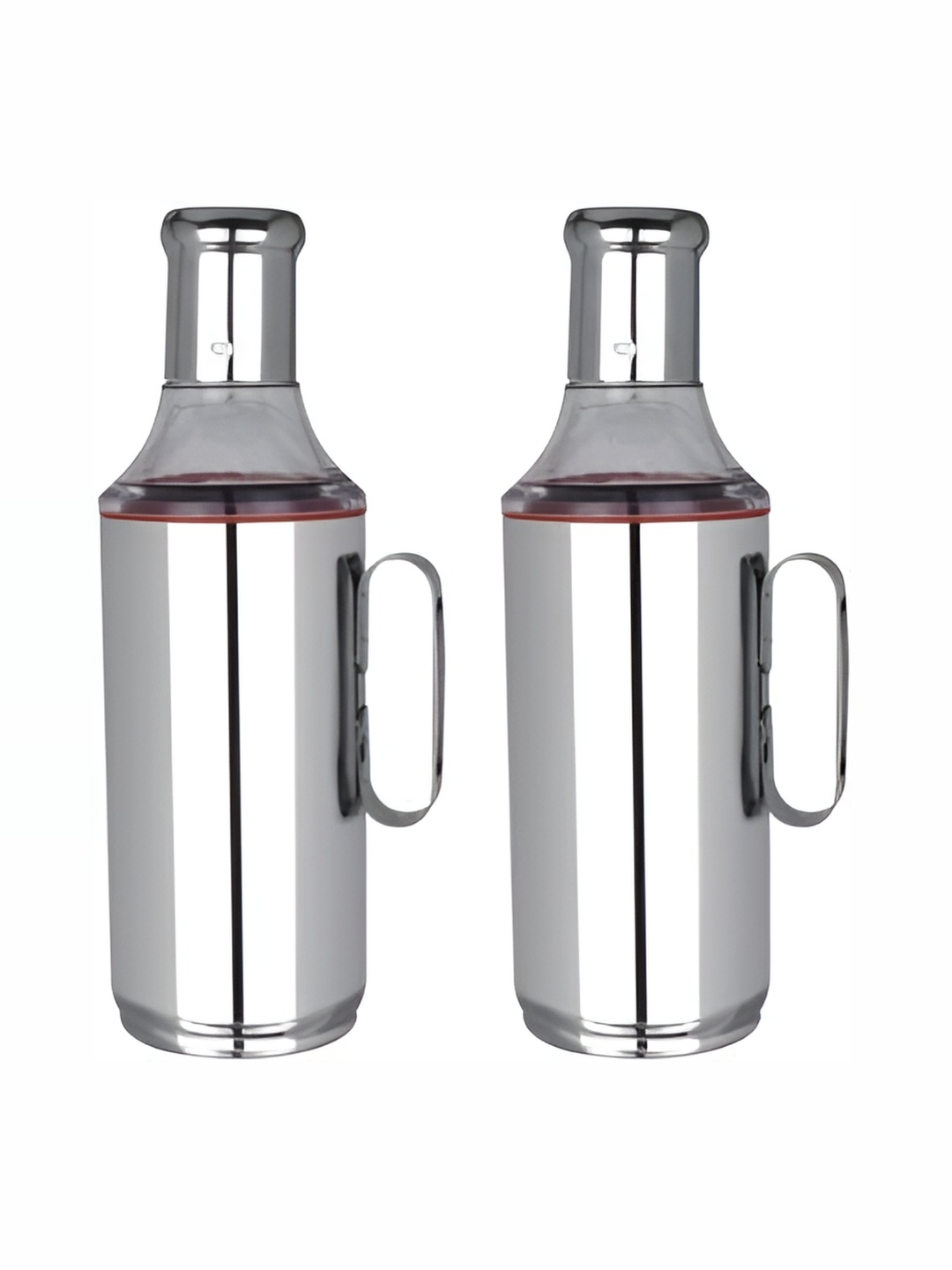STEEPLE Silver-Toned 2 Pieces Stainless Steel Dishwasher Safe Oil Dispensers 1L Each
STEEPLE Silver-Toned 2 Pieces Stainless Steel Dishwasher Safe Oil Dispensers 1L Each