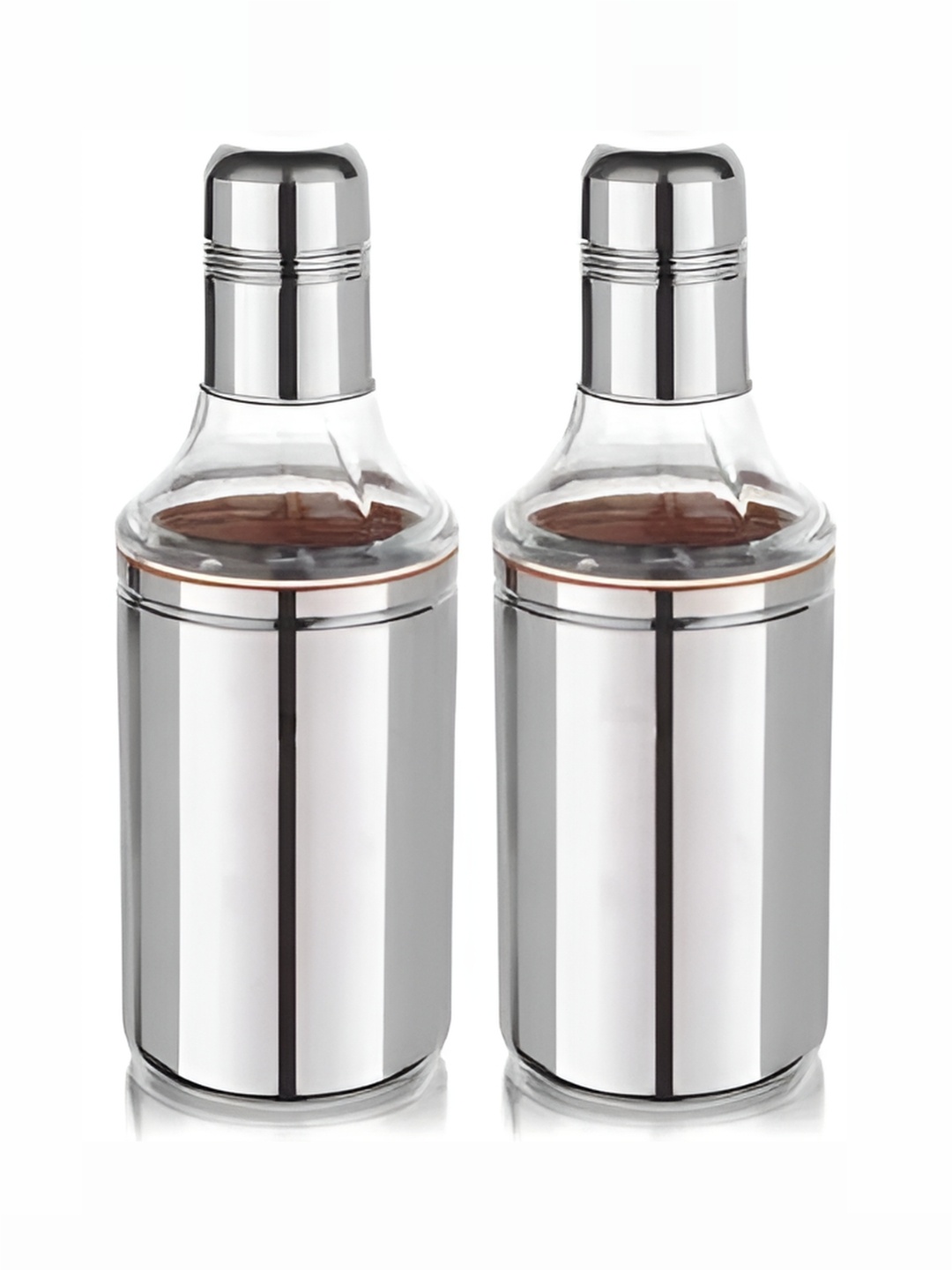 STEEPLE Silver-Toned 2 Pieces Stainless Steel Dishwasher Safe Oil Dispensers 1000 ml Each
STEEPLE Silver-Toned 2 Pieces Stainless Steel Dishwasher Safe Oil Dispensers 1000 ml Each