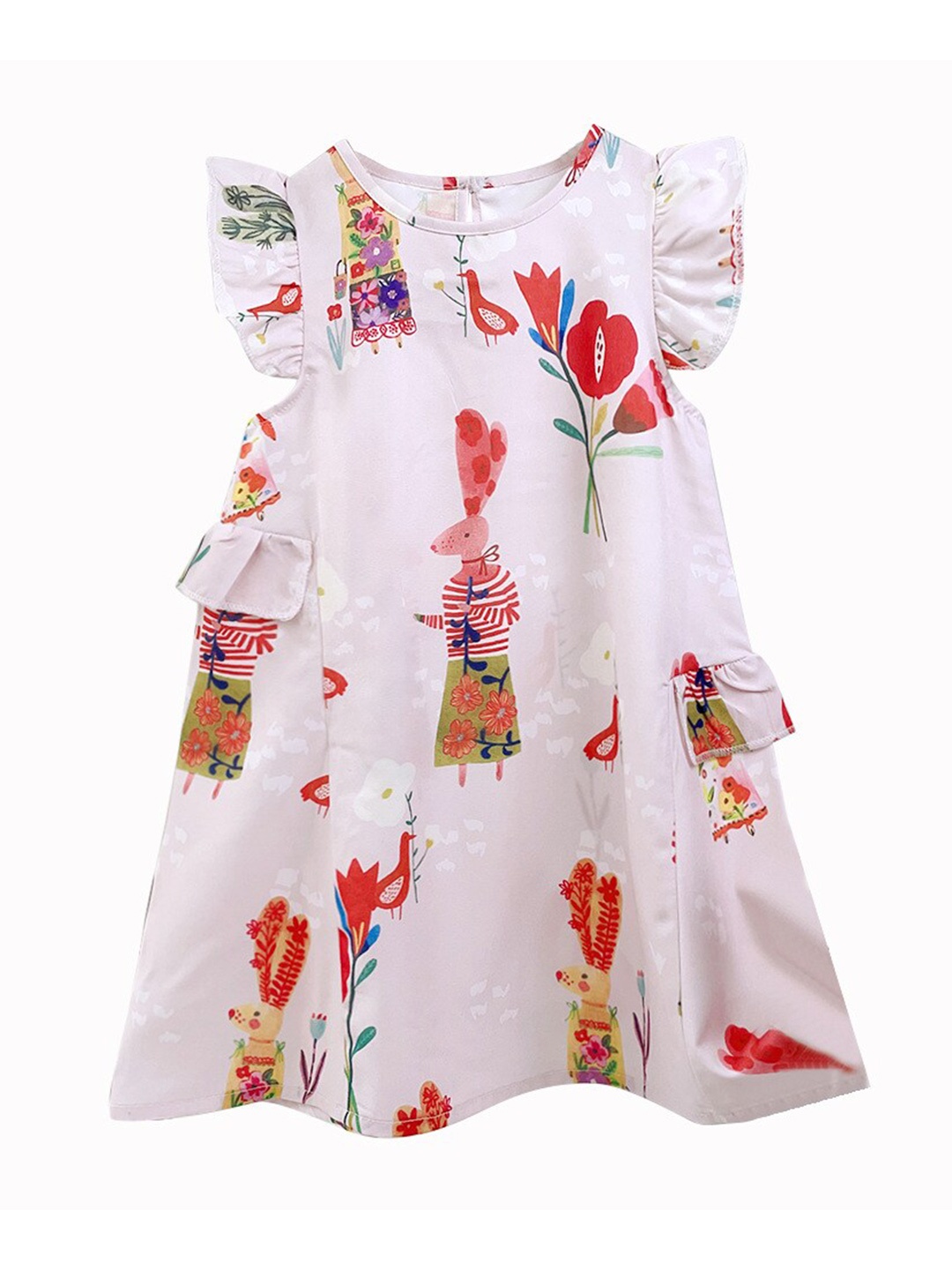 StyleCast x Revolte Girls Graphic Printed Flutter Sleeves Fit & Flare Midi Dress, White
StyleCast x Revolte Girls Graphic Printed Flutter Sleeves Fit & Flare Midi Dress, White