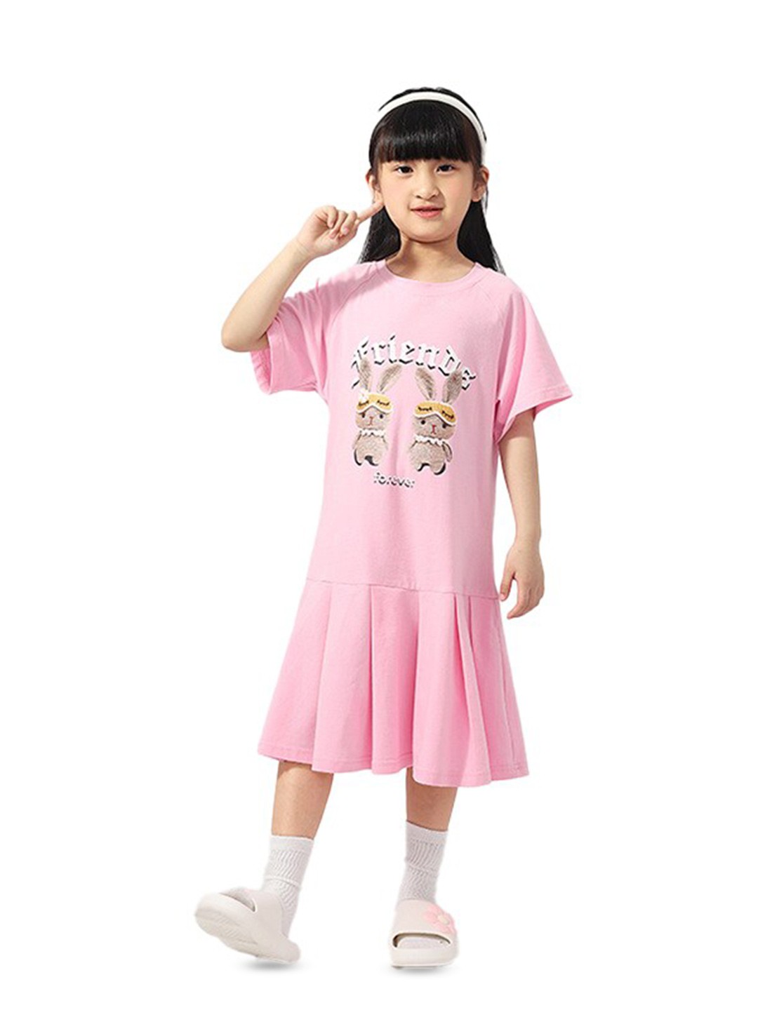 StyleCast x Revolte Girls Pink Conversational Print Layered Cotton A-Line Midi Dress
StyleCast x Revolte Girls Pink Conversational Print Layered Cotton A-Line Midi Dress
