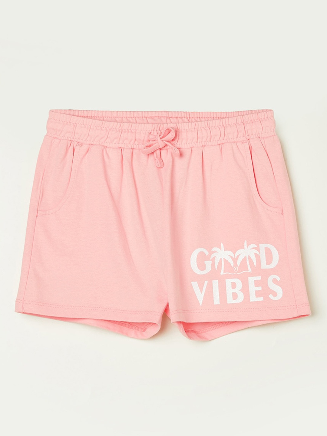 Fame Forever by Lifestyle Girls Mid-Rise Typography Printed Pure Cotton Shorts, Peach
Fame Forever by Lifestyle Girls Mid-Rise Typography Printed Pure Cotton Shorts, Peach