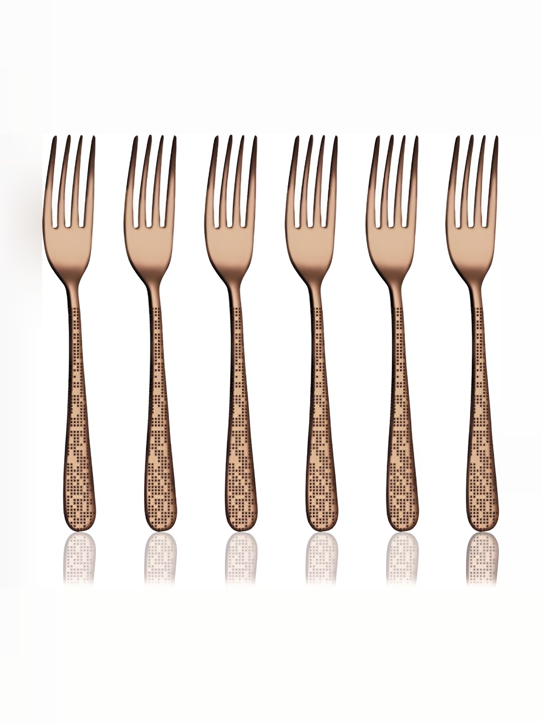 Shri & Sam Monika Rose Gold 6 Pieces Stainless Steel PVD Coating With Laser Baby Forks
Shri & Sam Monika Rose Gold 6 Pieces Stainless Steel PVD Coating With Laser Baby Forks
