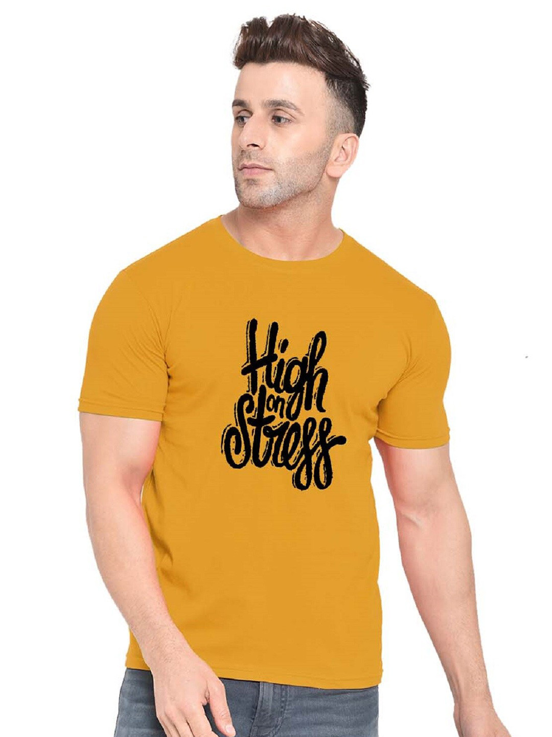 BAESD Typography Printed Cotton Round Neck Short Sleeves Pockets Casual T-shirt, Mustard
BAESD Typography Printed Cotton Round Neck Short Sleeves Pockets Casual T-shirt, Mustard