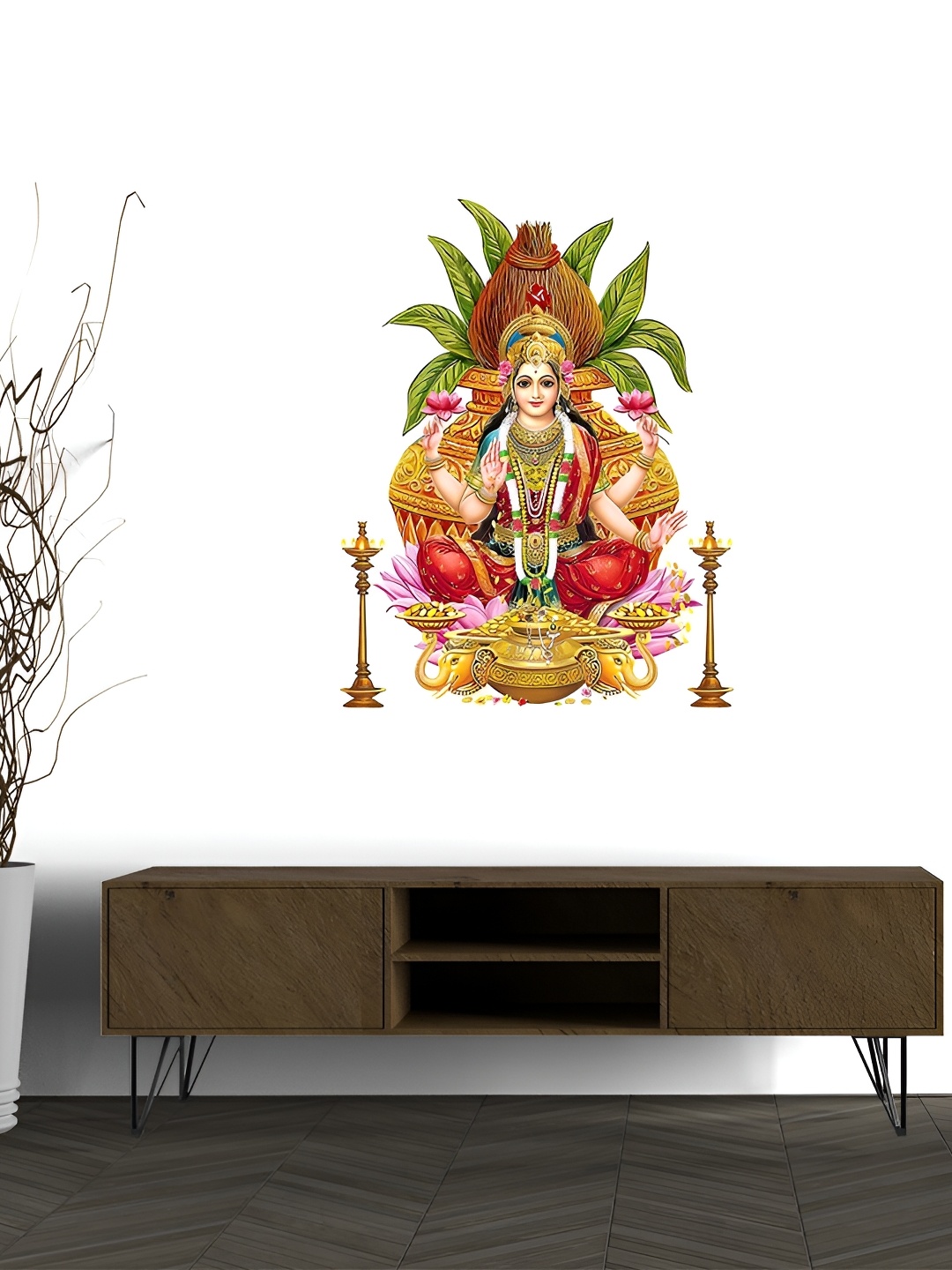 Wallpics Brown & Red Goddess Maha Lakshmi Religious Water Resistant Wall Sticker, Yellow
Wallpics Brown & Red Goddess Maha Lakshmi Religious Water Resistant Wall Sticker, Yellow