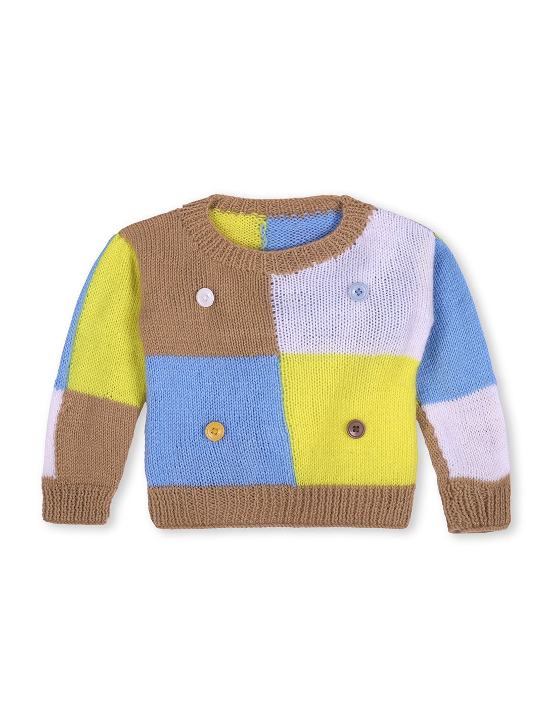 WINDROP SOLUTIONS Infants Colourblocked Round Neck Long Sleeves Acrylic Pullover Sweater, Brown
WINDROP SOLUTIONS Infants Colourblocked Round Neck Long Sleeves Acrylic Pullover Sweater, Brown