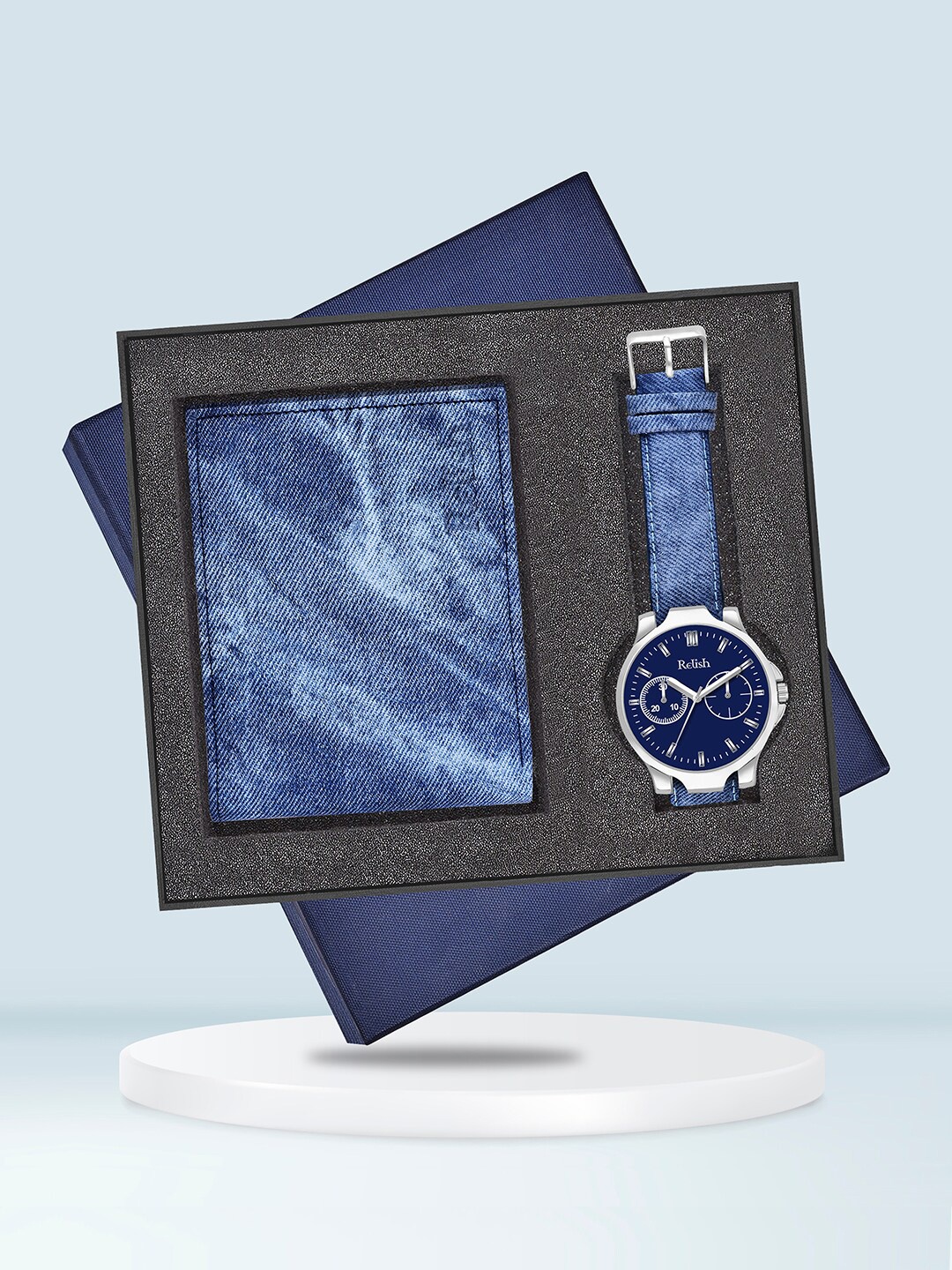Relish Men Accessory Gift Set, Blue