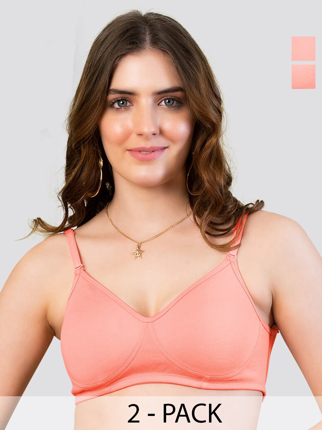 K LINGERIE Pack of 2 Lexi Seamless Cups Fully Adjustable & Transparent Back T-Shirt Bra, Pink
K LINGERIE Pack of 2 Lexi Seamless Cups Fully Adjustable & Transparent Back T-Shirt Bra, Pink