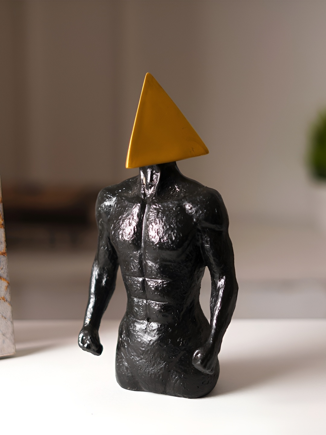 THE ARTMENT Black Geometric Marvel: Muscle Craft Accent Triangle Grace Figurine Showpiece
THE ARTMENT Black Geometric Marvel: Muscle Craft Accent Triangle Grace Figurine Showpiece
