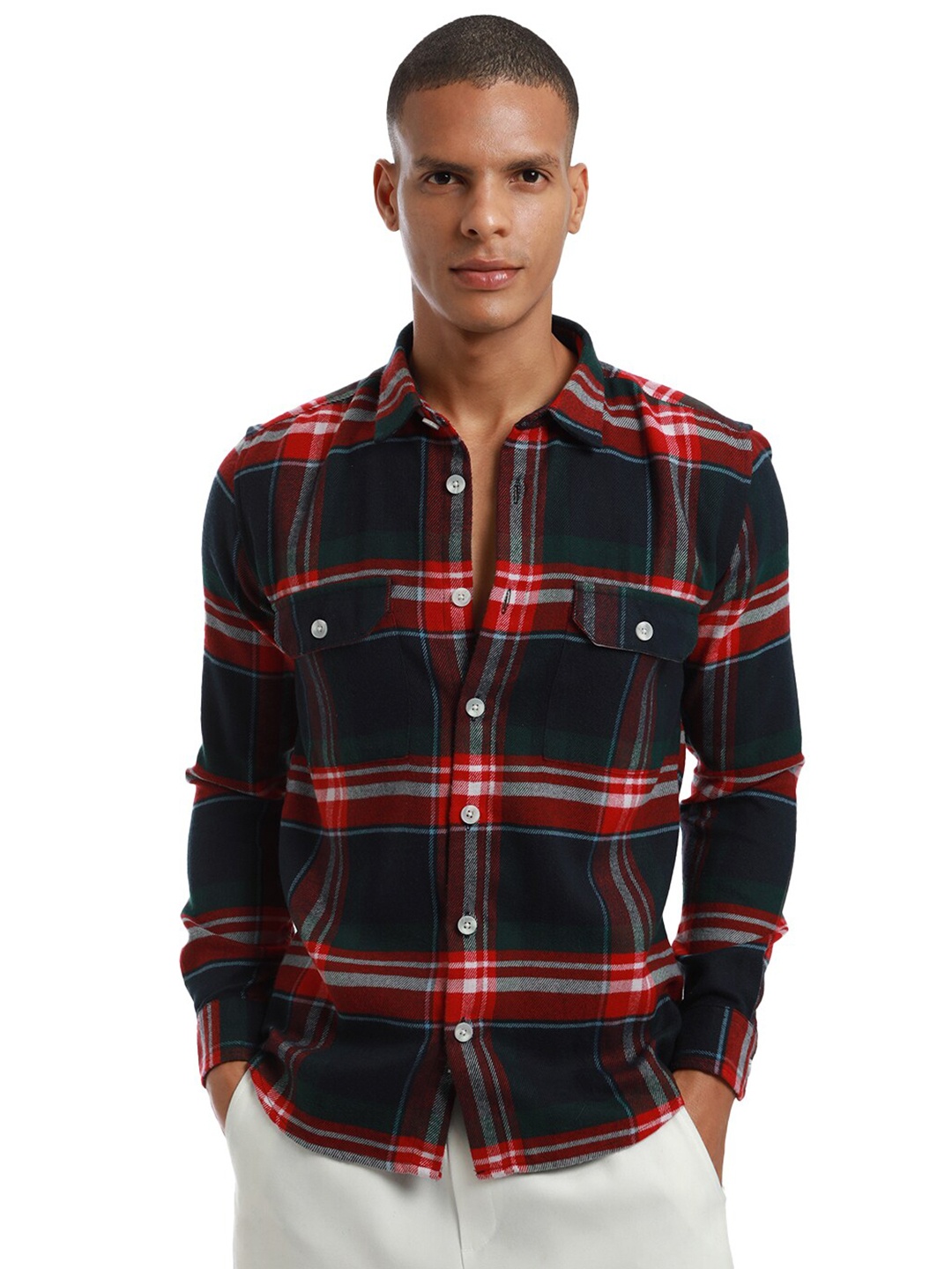 Banana Club Classic Checked Spread Collar Cotton Curved Slim Fit Casual Shirt, Navy blue
Banana Club Classic Checked Spread Collar Cotton Curved Slim Fit Casual Shirt, Navy blue
