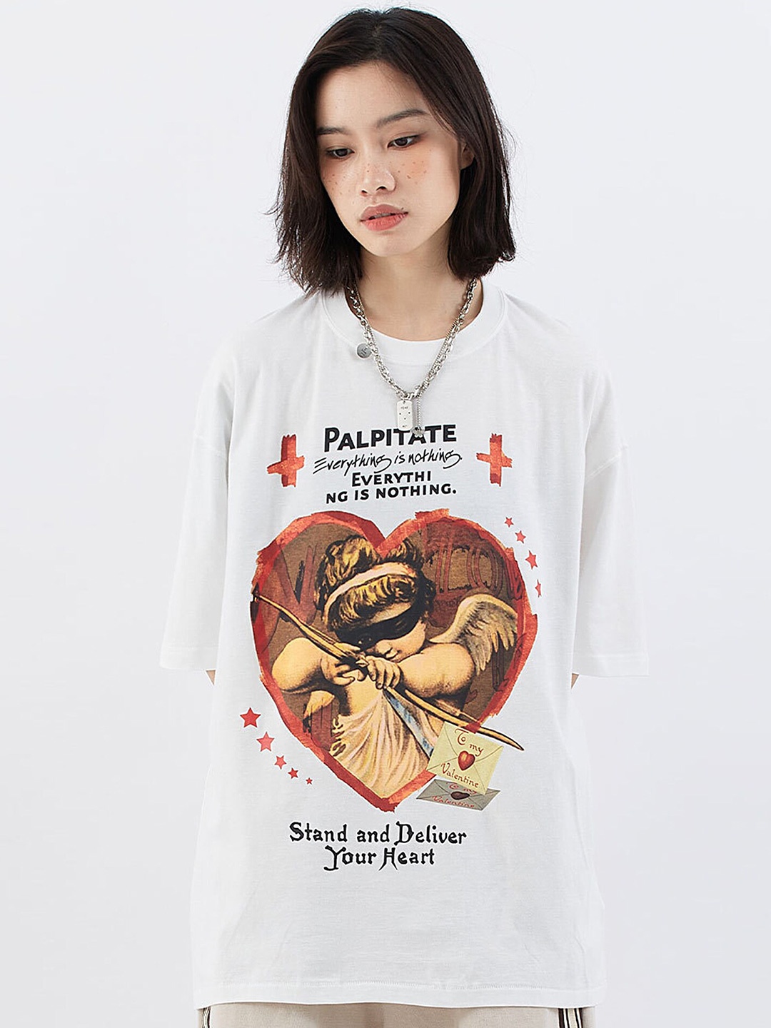 LULU & SKY Typography Printed Drop-Shoulder Sleeves Pure Cotton Longline Boxy T-shirt, White
LULU & SKY Typography Printed Drop-Shoulder Sleeves Pure Cotton Longline Boxy T-shirt, White