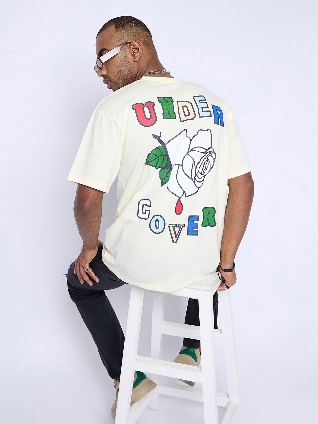 Skidlers Typography Printed Drop-Shoulder Pure Cotton Oversized Summer T-shirt, Cream
Skidlers Typography Printed Drop-Shoulder Pure Cotton Oversized Summer T-shirt, Cream