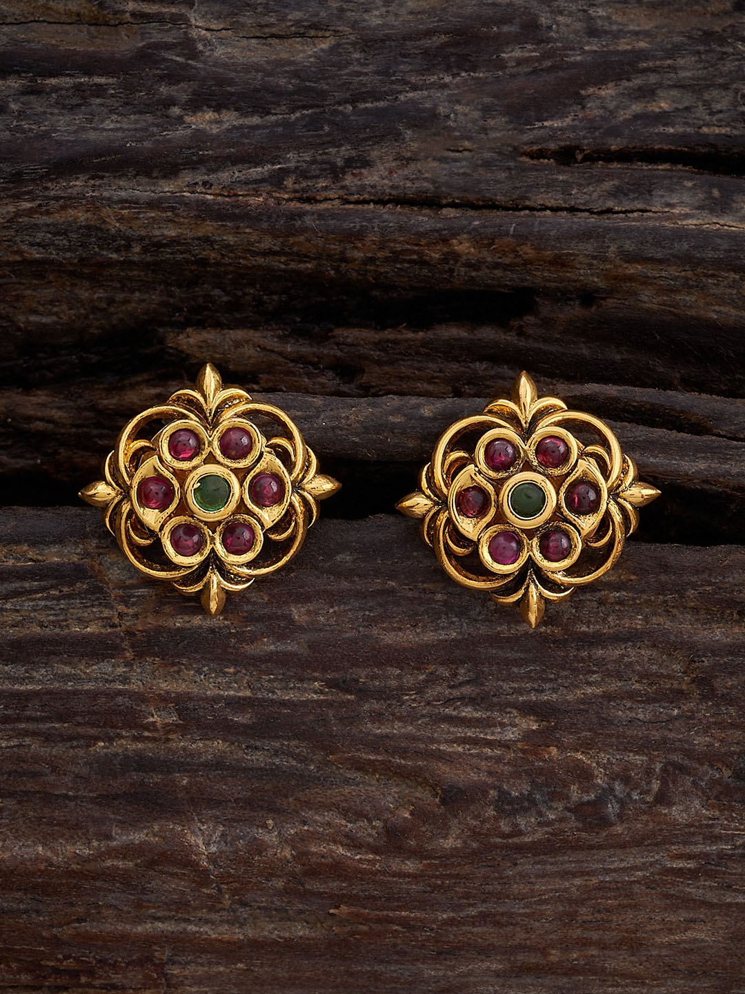 Kushal's Fashion Jewellery Gold Plated Artificial Stones Studded Classic Studs Earrings, Red
Kushal's Fashion Jewellery Gold Plated Artificial Stones Studded Classic Studs Earrings, Red