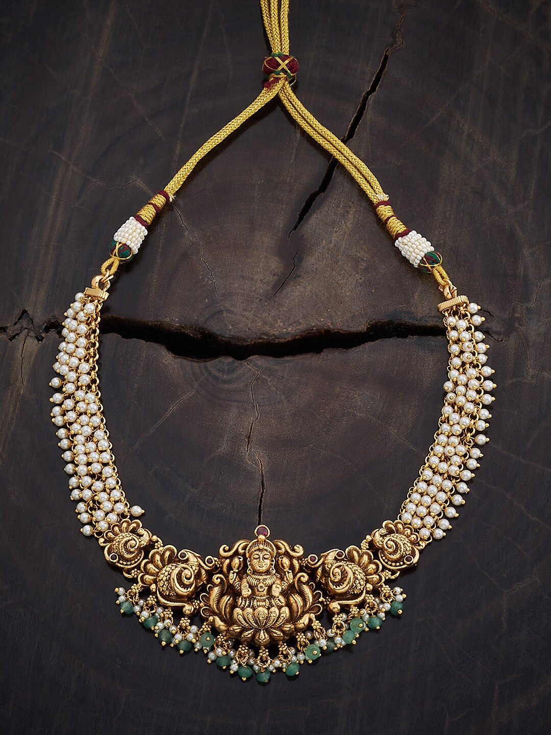 Kushal's Fashion Jewellery Copper Gold-Plated Artificial Beads Beaded Antique Necklace
Kushal's Fashion Jewellery Copper Gold-Plated Artificial Beads Beaded Antique Necklace