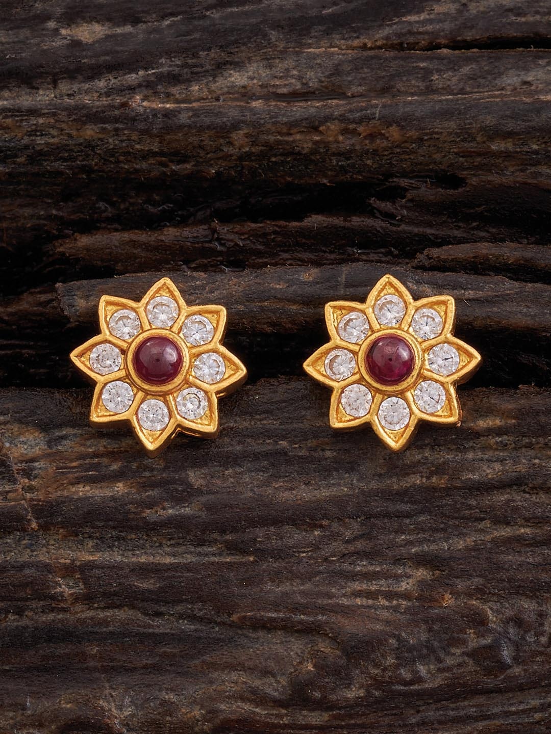 Kushal's Fashion Jewellery 92.5 Pure Silver Stones Studded Floral Studs Earrings, Gold
Kushal's Fashion Jewellery 92.5 Pure Silver Stones Studded Floral Studs Earrings, Gold