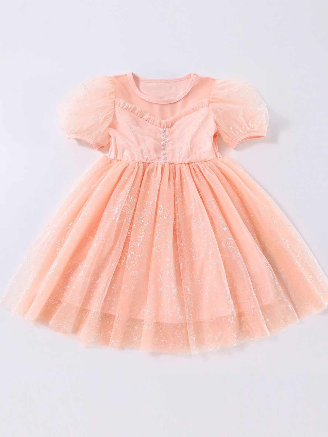 StyleCast Girls Peach Abstract Printed Puff Sleeves Semi Sheer Fit & Flare Dress
StyleCast Girls Peach Abstract Printed Puff Sleeves Semi Sheer Fit & Flare Dress