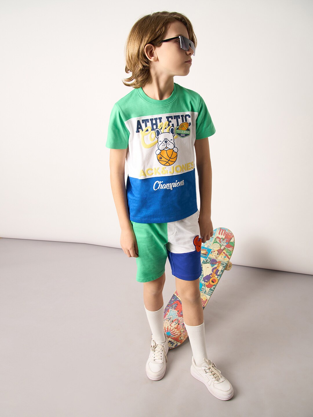 Jack & Jones Junior Boys Typography Printed Round Neck Short Sleeves Cotton T-shirt, Green
Jack & Jones Junior Boys Typography Printed Round Neck Short Sleeves Cotton T-shirt, Green