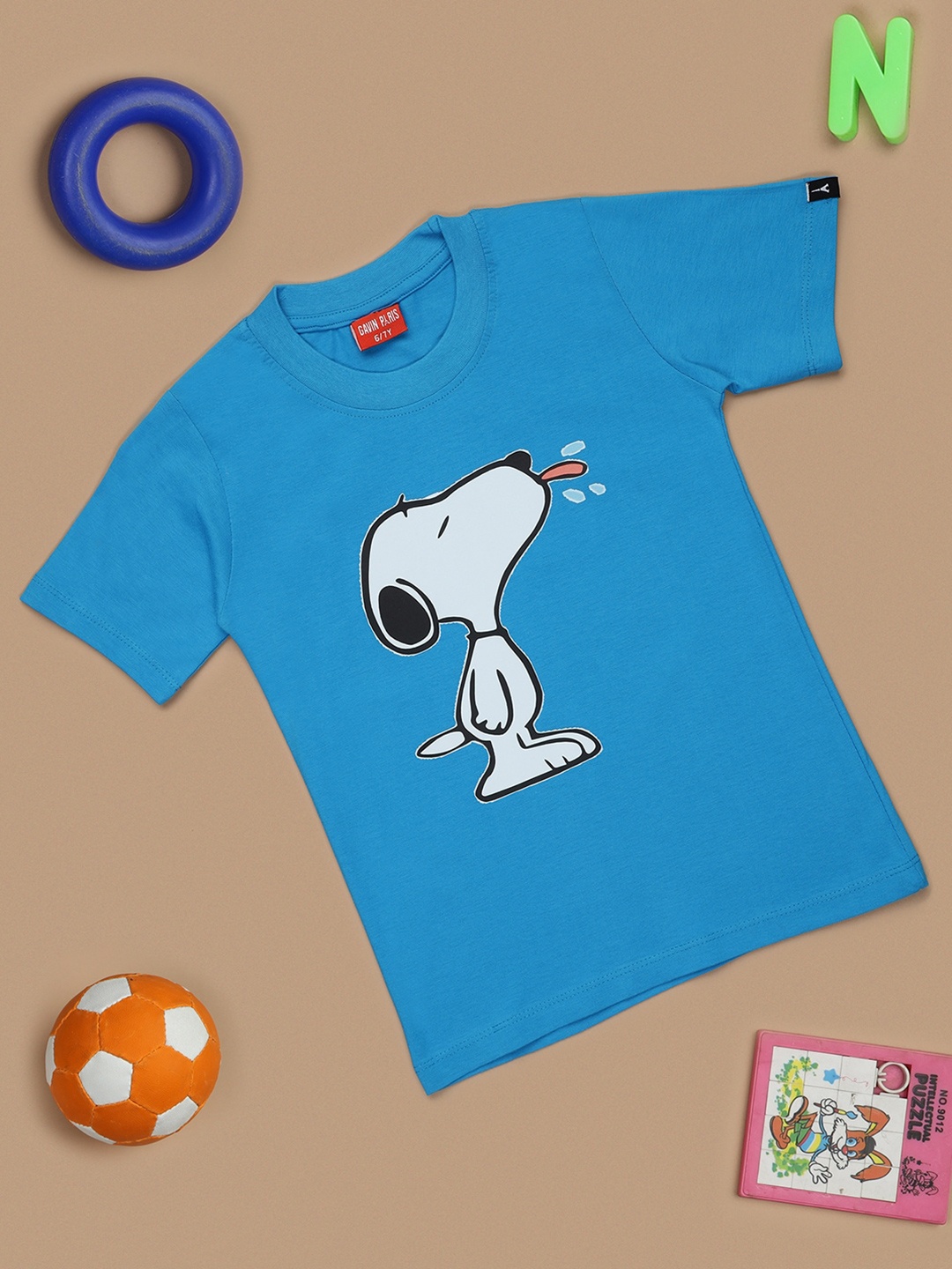 Gavin Paris Boys Printed Pure Cotton Bio Finish Snoopy Character Applique T-shirt, Blue
Gavin Paris Boys Printed Pure Cotton Bio Finish Snoopy Character Applique T-shirt, Blue