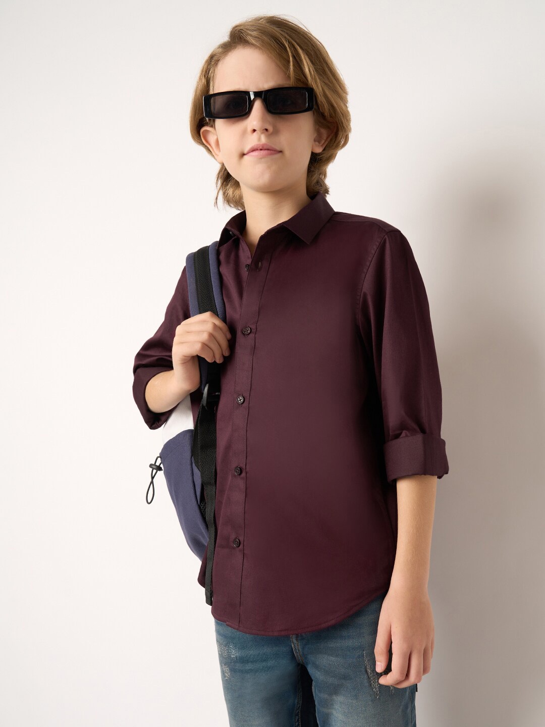 Jack & Jones Junior Boys Slim Fit Spread Collar Cotton Regular Fit Casual Shirt, Maroon
Jack & Jones Junior Boys Slim Fit Spread Collar Cotton Regular Fit Casual Shirt, Maroon