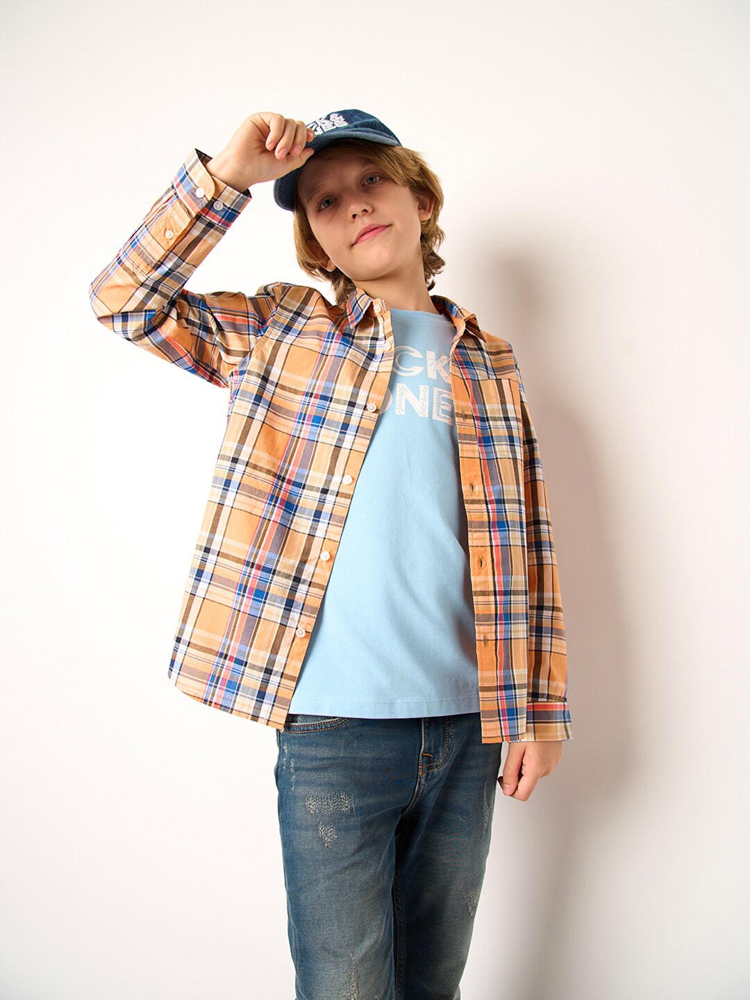 Jack & Jones Junior Boys Tartan Checked Spread Collar Cotton Regular Fit Casual Shirt, Orange
Jack & Jones Junior Boys Tartan Checked Spread Collar Cotton Regular Fit Casual Shirt, Orange