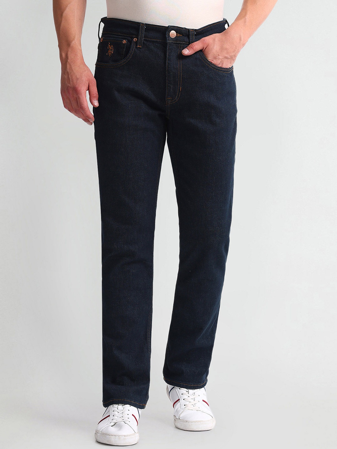 U.S. Polo Assn. Denim Co. Men Jean Harold Slim Straight Blu Clean Look Stretchable Jeans, Blue
U.S. Polo Assn. Denim Co. Men Jean Harold Slim Straight Blu Clean Look Stretchable Jeans, Blue