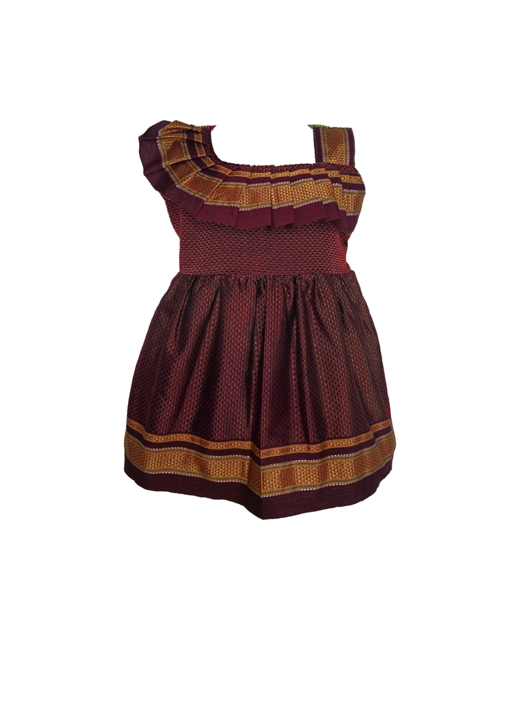BAESD Girls Geometric Self Design Square Neck Cotton Fit and Flare Maxi Ethnic Dresses, Brown
BAESD Girls Geometric Self Design Square Neck Cotton Fit and Flare Maxi Ethnic Dresses, Brown