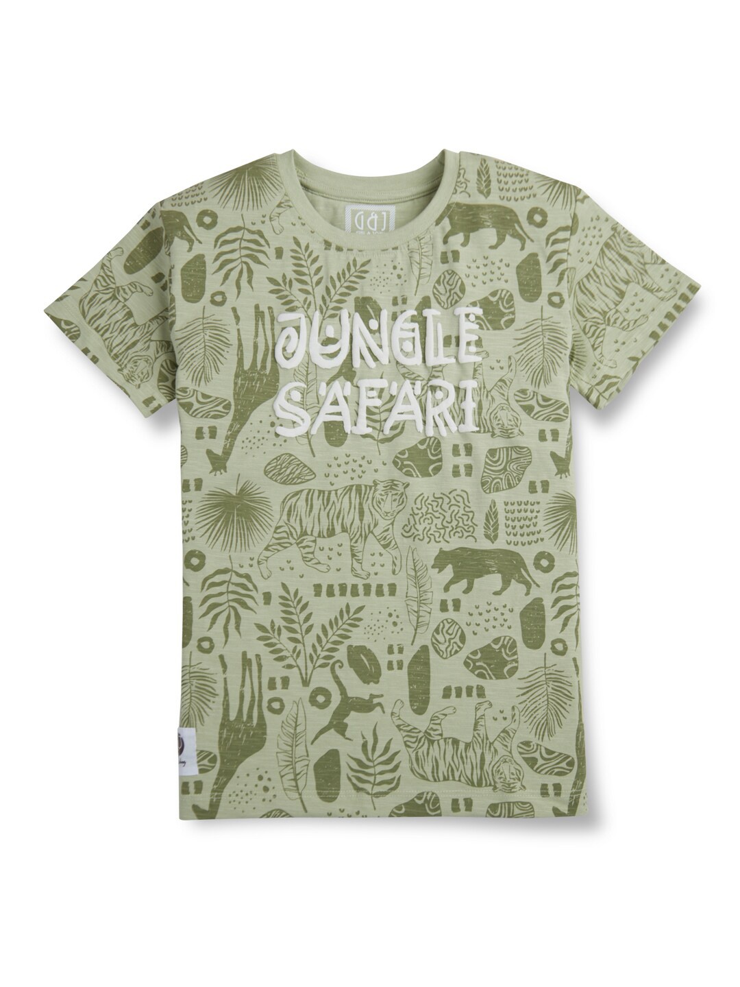 Gini and Jony Boys Conversational Printed Round Neck Short Sleeves Cotton T-shirt, Green
Gini and Jony Boys Conversational Printed Round Neck Short Sleeves Cotton T-shirt, Green
