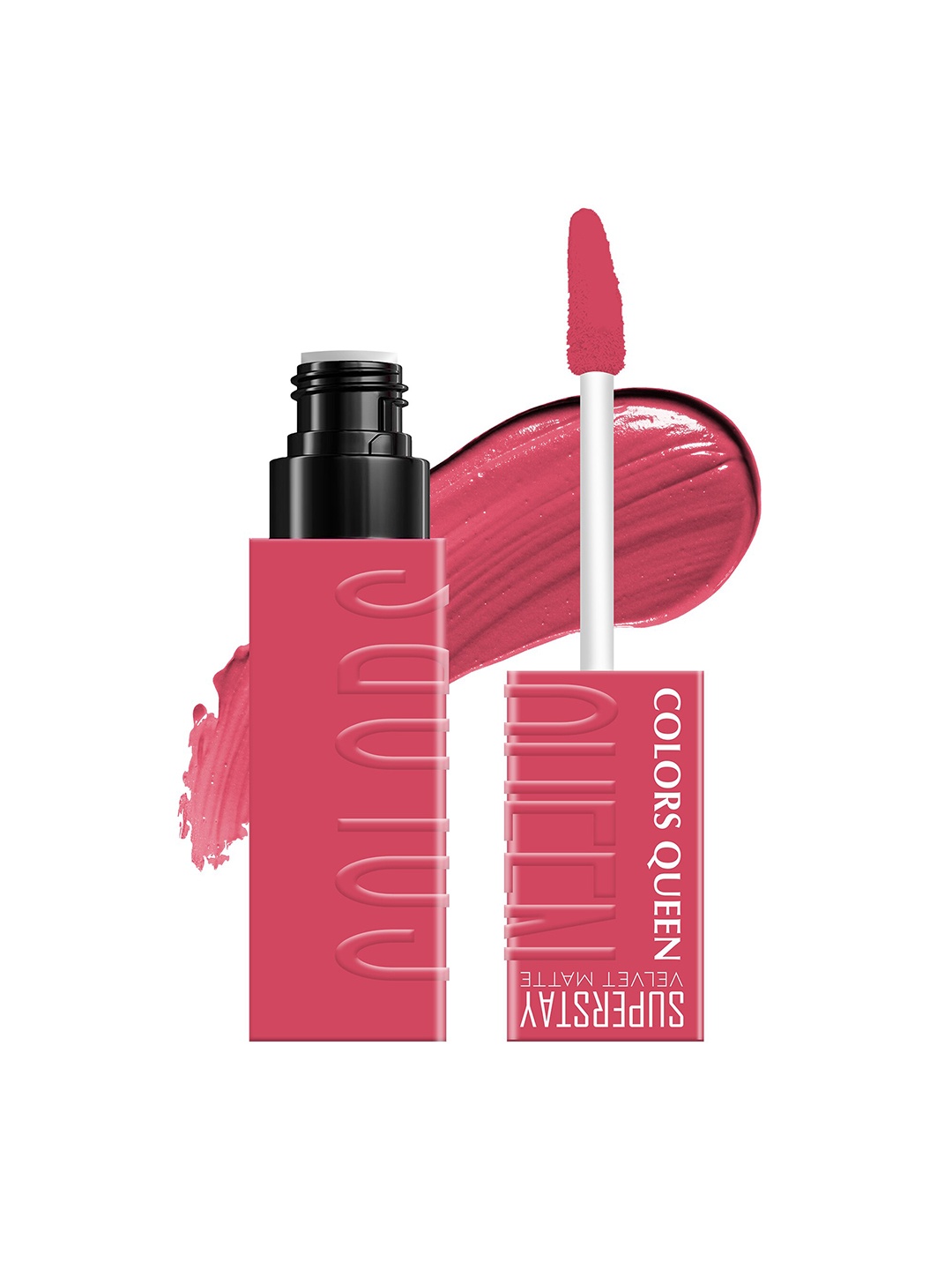 Colors Queen Super Stay Velvet Matte Long Lasting Liquid Lipstick 4.2 ml - Gems & Roses 22, Pink
Colors Queen Super Stay Velvet Matte Long Lasting Liquid Lipstick 4.2 ml - Gems & Roses 22, Pink