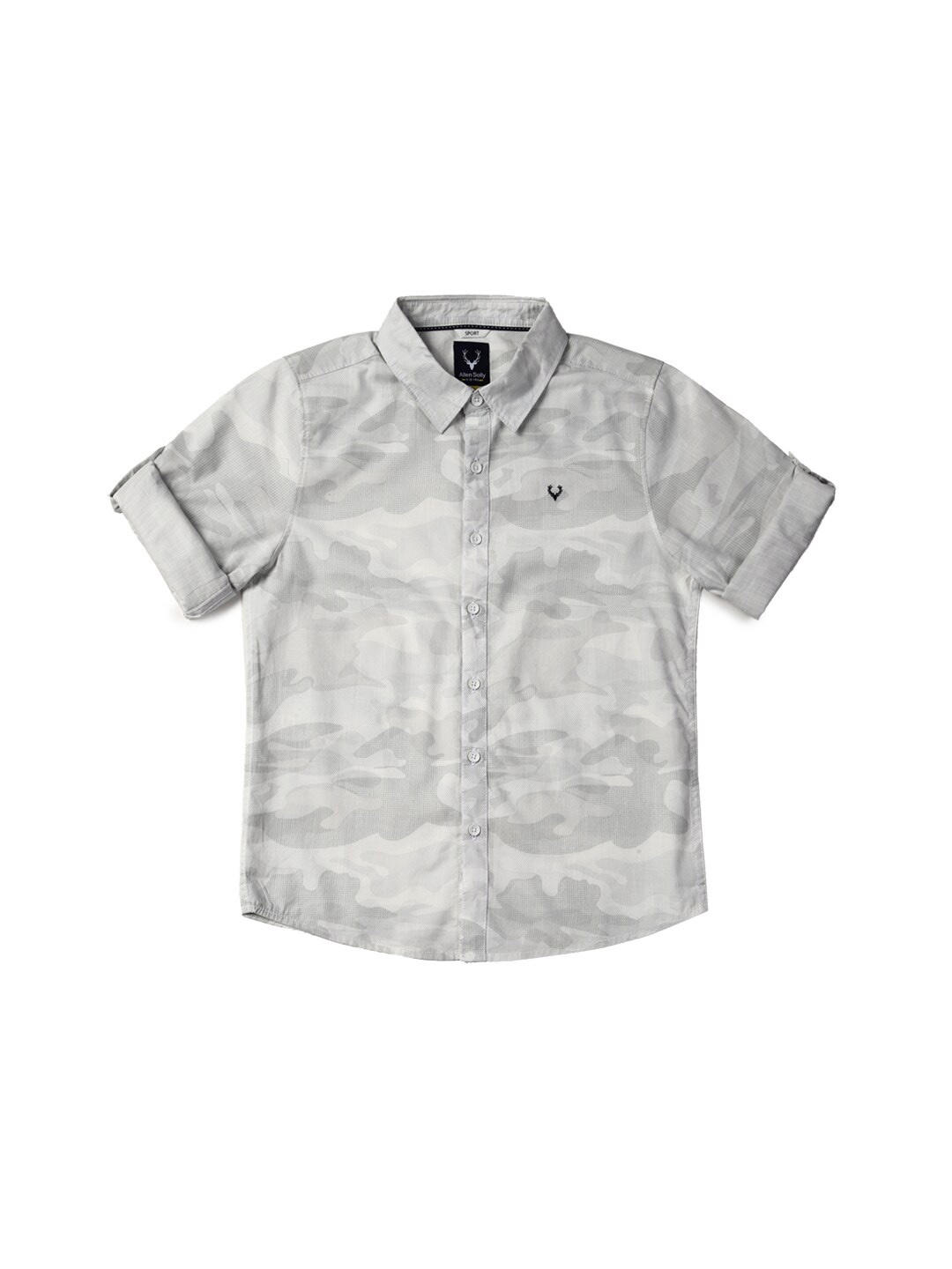 Allen Solly Junior Boys Slim Fit Camouflage Printed Roll-Up Sleeves Casual Shirt, Grey
Allen Solly Junior Boys Slim Fit Camouflage Printed Roll-Up Sleeves Casual Shirt, Grey
