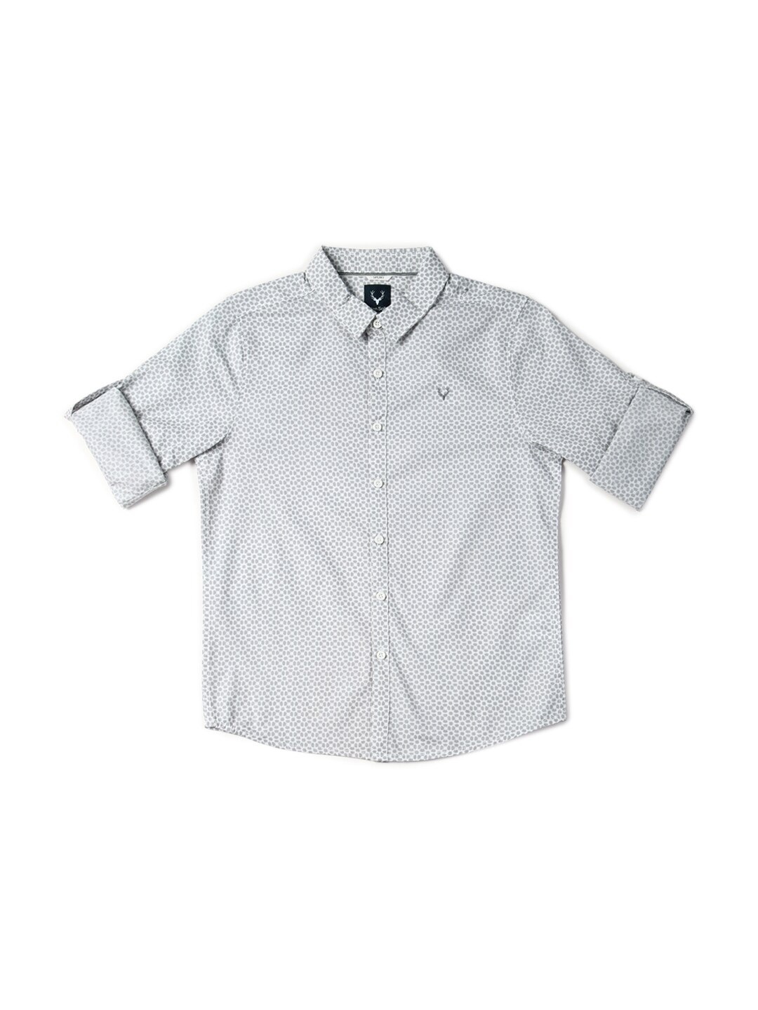 Allen Solly Junior Boys Slim Fit Micro Ditsy Printed Spread Collar Roll-Up Sleeves Shirt, Grey
Allen Solly Junior Boys Slim Fit Micro Ditsy Printed Spread Collar Roll-Up Sleeves Shirt, Grey