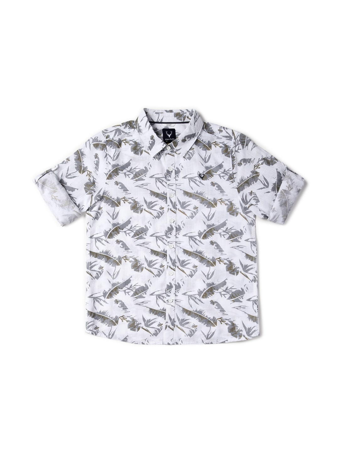 Allen Solly Junior Boys Slim Fit Floral Printed Spread Collar Roll-Up Sleeves Shirt, White
Allen Solly Junior Boys Slim Fit Floral Printed Spread Collar Roll-Up Sleeves Shirt, White
