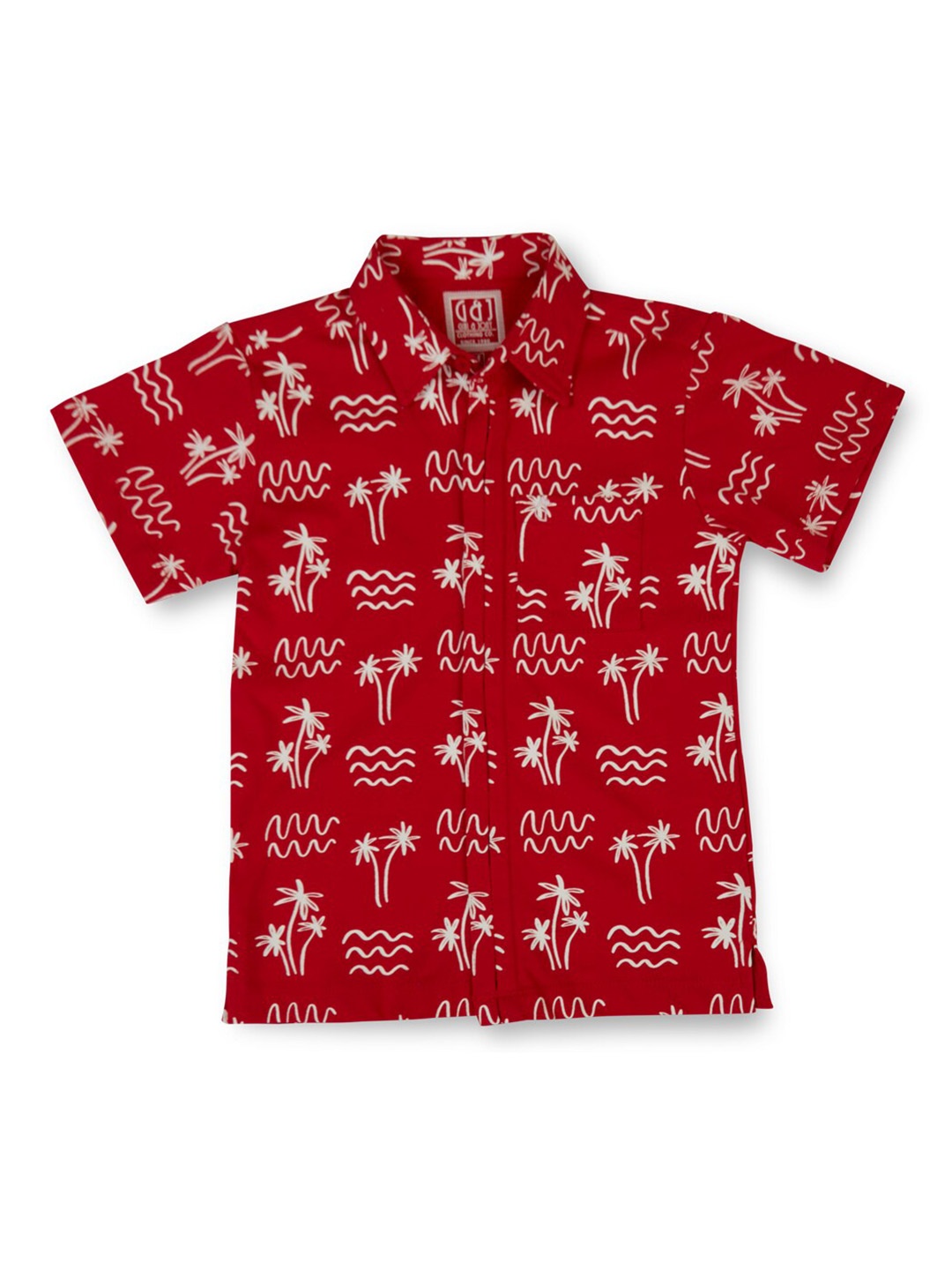 Gini and Jony Boys Spread Collar Short Sleeves Conversational Printed Cotton Shirt, Red
Gini and Jony Boys Spread Collar Short Sleeves Conversational Printed Cotton Shirt, Red