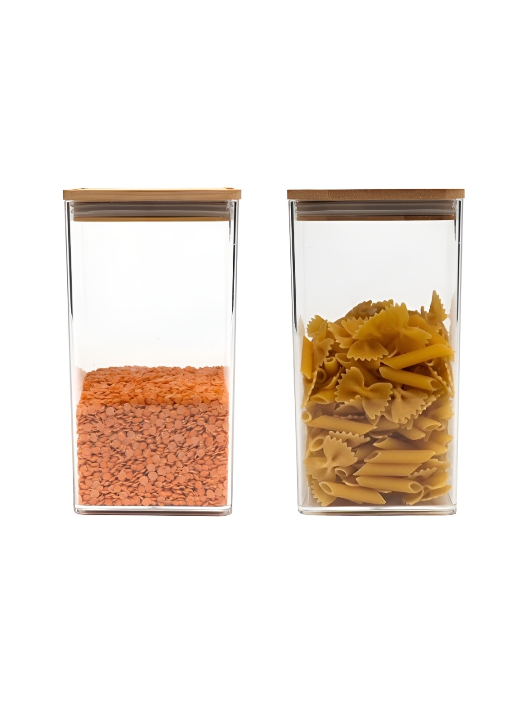 Anko Transparent & Beige 2 Pieces Airtight Plastic Storage Cylindrical Container 1 L Each
Anko Transparent & Beige 2 Pieces Airtight Plastic Storage Cylindrical Container 1 L Each