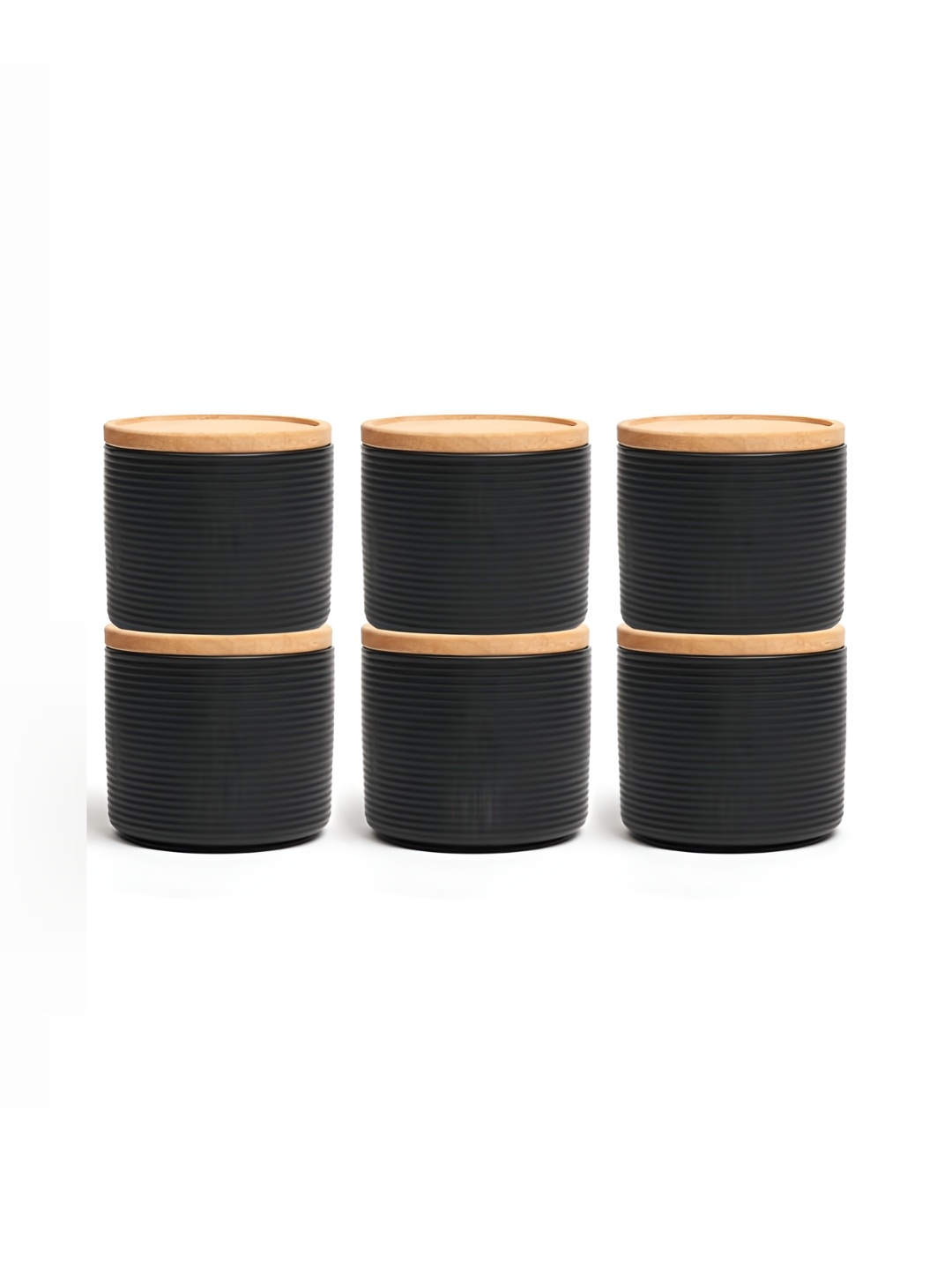Anko Black & Beige 6 Pieces BPA Free Stone Wear Storage Cylindrical Container 300 ml Each
Anko Black & Beige 6 Pieces BPA Free Stone Wear Storage Cylindrical Container 300 ml Each