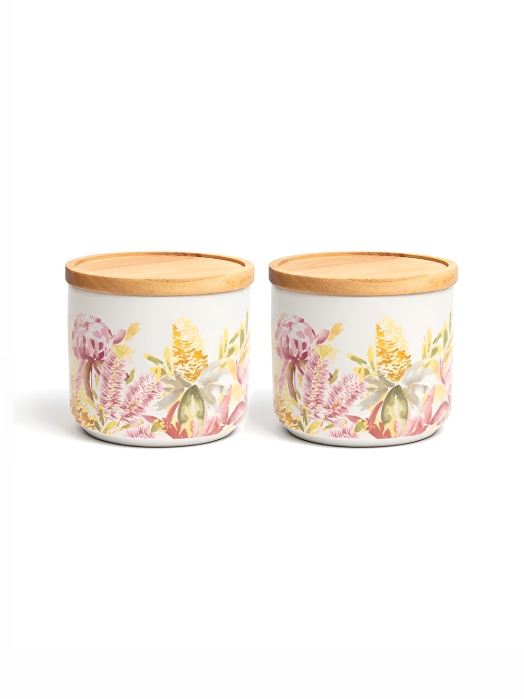 Anko White 2 Pieces Printed BPA Free Stone Wear Storage Cylindrical Containers 300ml Each
Anko White 2 Pieces Printed BPA Free Stone Wear Storage Cylindrical Containers 300ml Each