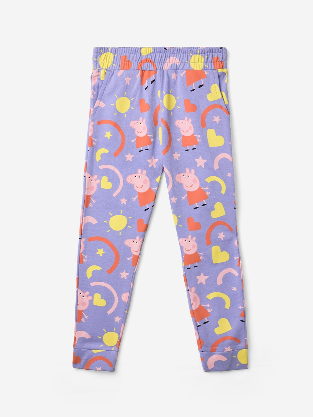 The Souled Store Girls Peppa Pig Sunshine Graphic Printed Pure Cotton Joggers, Blue
The Souled Store Girls Peppa Pig Sunshine Graphic Printed Pure Cotton Joggers, Blue